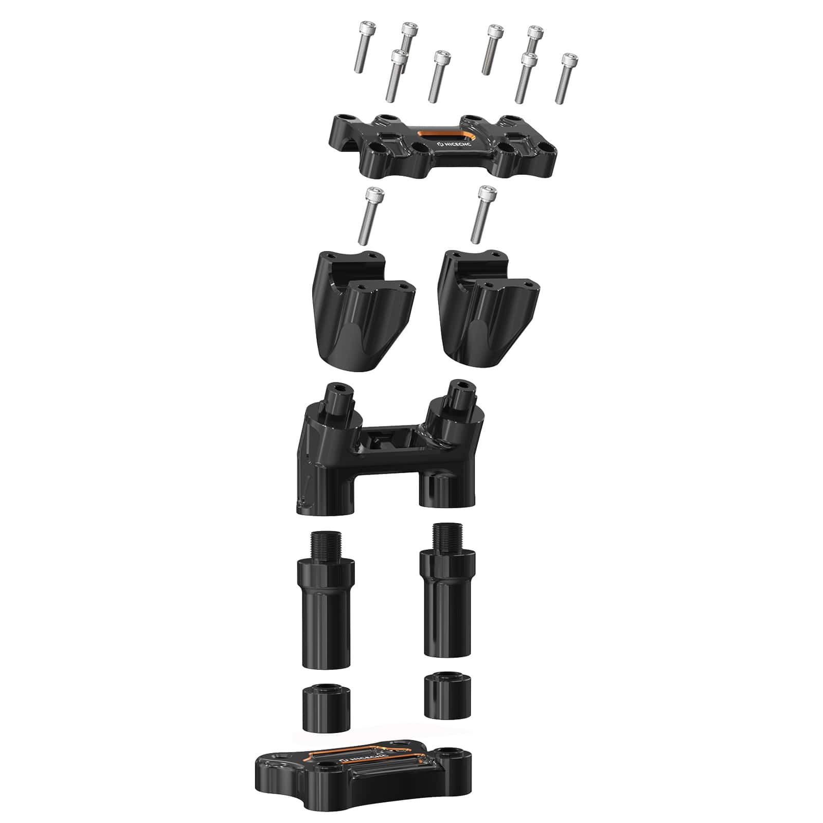 Modular Kickback Risers For Harley Tri Electra Street Glide Ultra Limited 1" Handlebar - Image 8