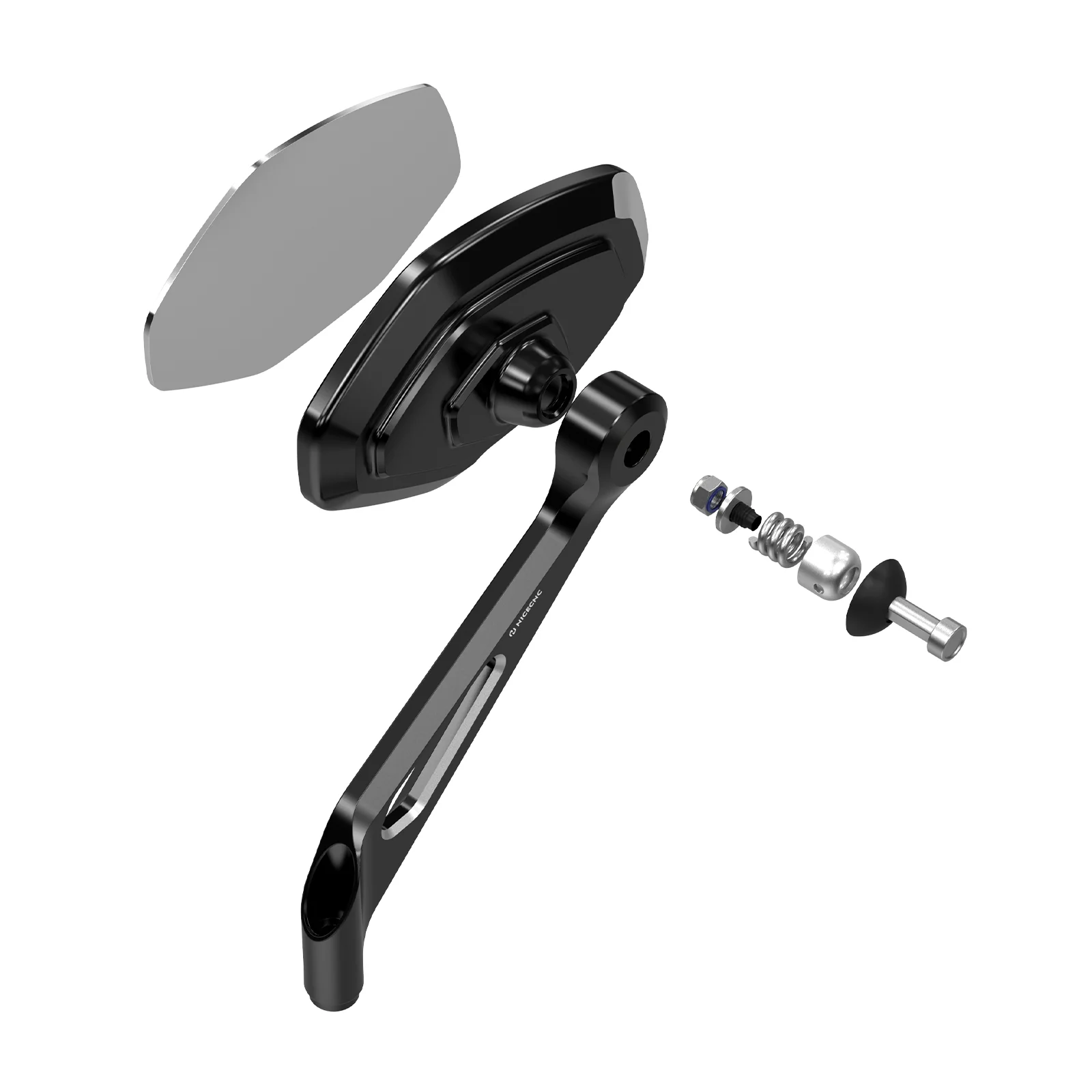 Convex Rear View Mirrors Kit For Harley Dyna Super Wide Glide Low Rider Street Bob - Image 12