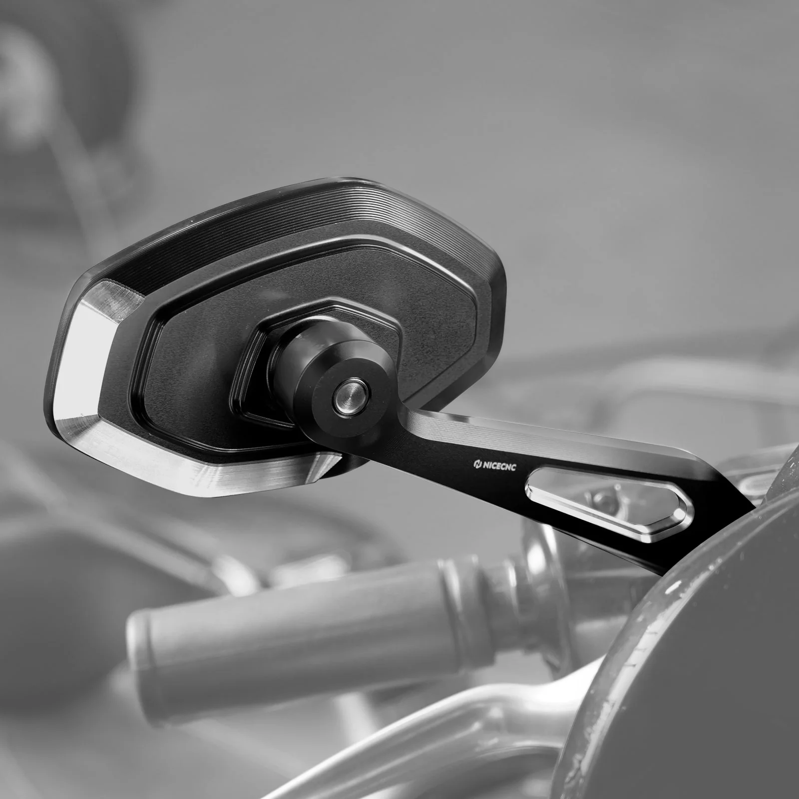 Convex Rear View Mirrors Kit For Harley Dyna Super Wide Glide Low Rider Street Bob - Image 4