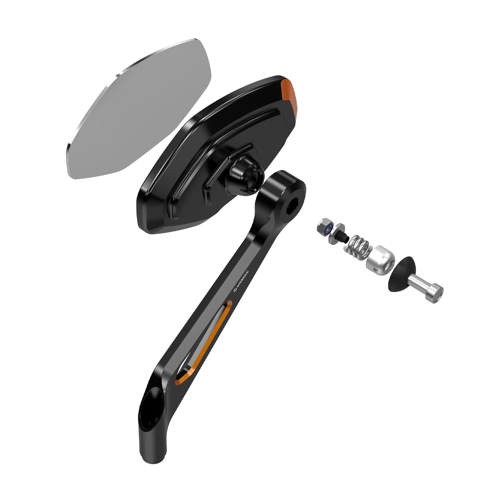 Convex Rear View Mirrors Kit For Harley Dyna Super Wide Glide Low Rider Street Bob - Image 8