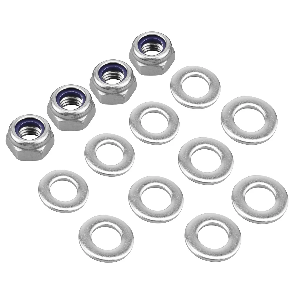 ATV Heel Foot Guard Footpeg Bolts Nuts Washers Kit For Yamaha Banshee 350 - Image 2