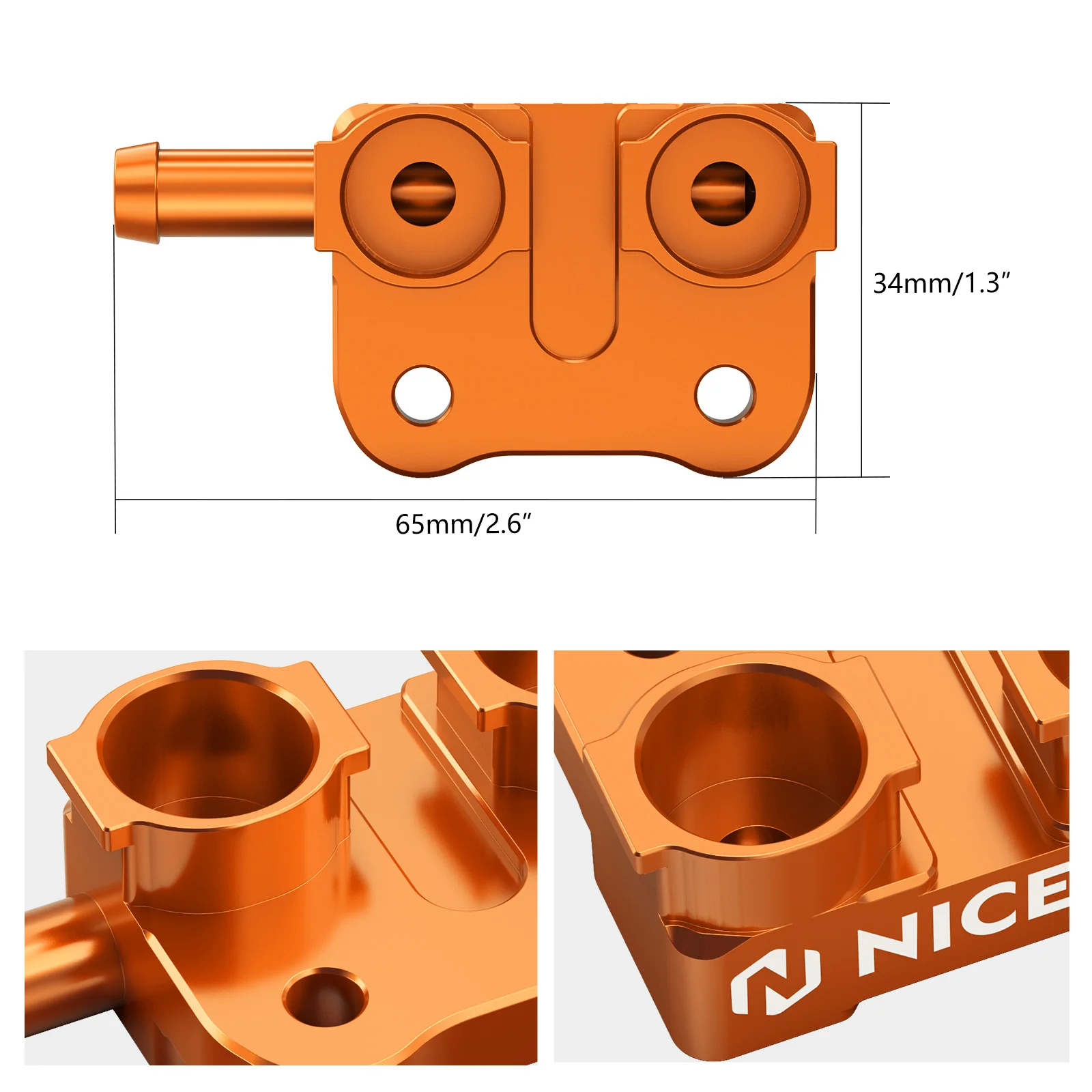 High Flow Fuel Fitting For KTM 250/300 EXC XCW Husqvarna TE Gas Gas EX MC EC 24-25 - Image 6