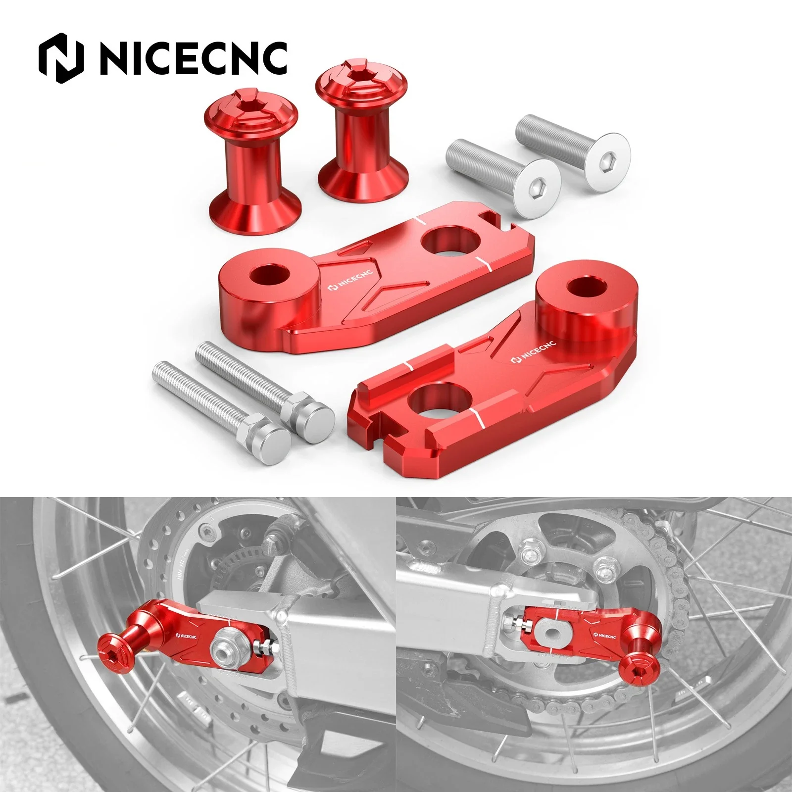Rear Axle Blocks Chain Tensioner Adjuster For Honda Africa Twin CRF 1100L 2020-2026