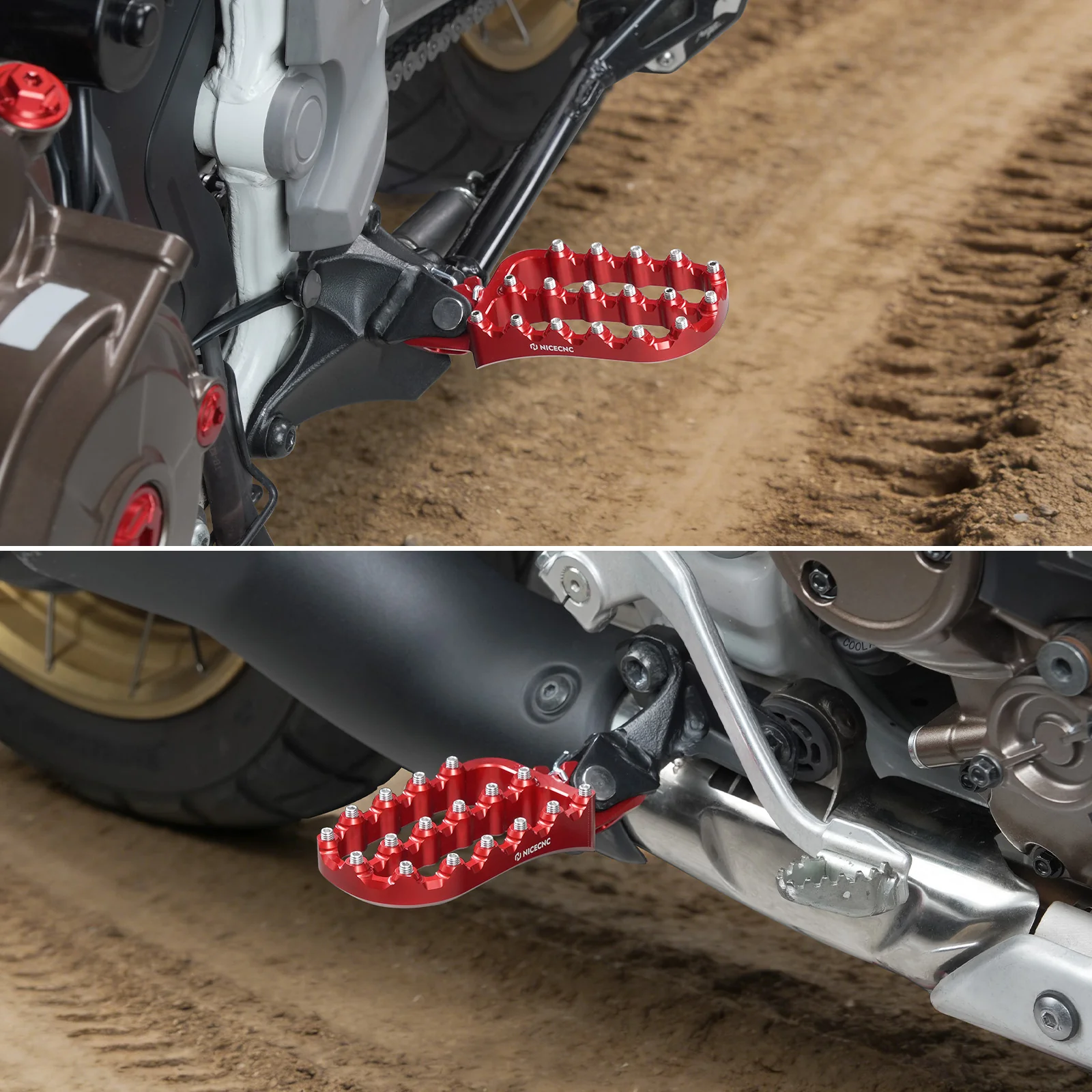 Forged Enlarged Foot Pegs For Honda Africa Twin CRF 1100L ADV Sports 2020-2026 - Image 2