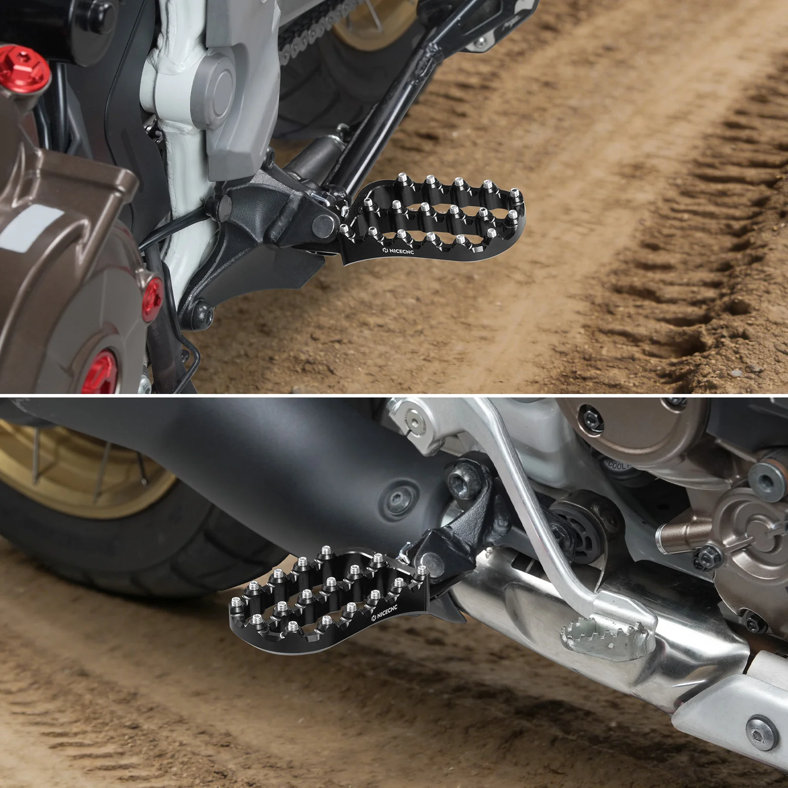 Forged Enlarged Foot Pegs For Honda Africa Twin CRF 1100L ADV Sports 2020-2026 - Image 3