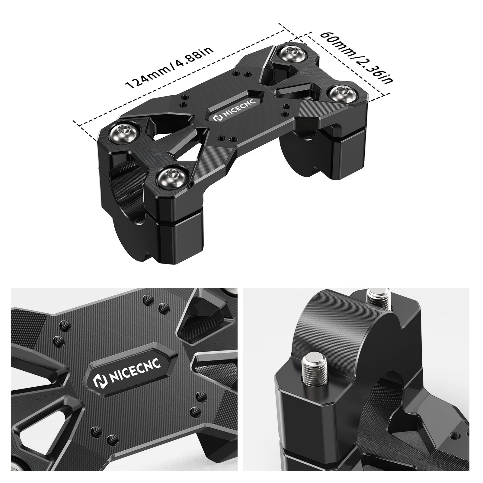 1" Rise GPS Brackets AMPS Mount Handlebar Riser For Honda Africa Twin CRF 1100L - Image 3