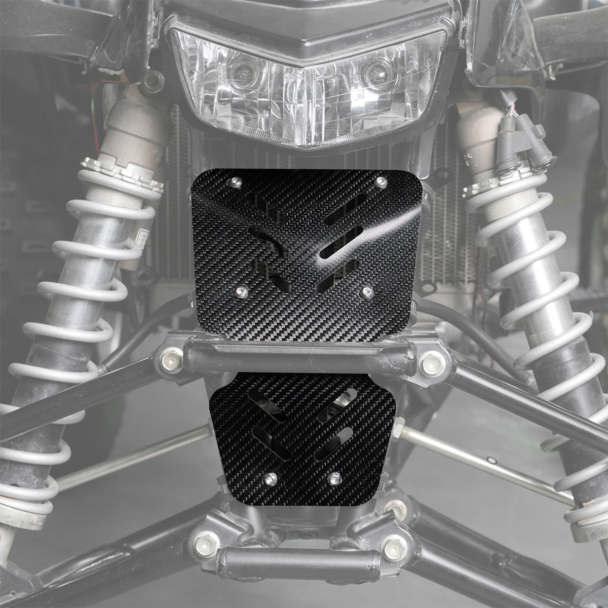 ATV Carbon Fiber Radiator Frame Mud Splash Guard For Honda TRX 450 R / ER - Image 2