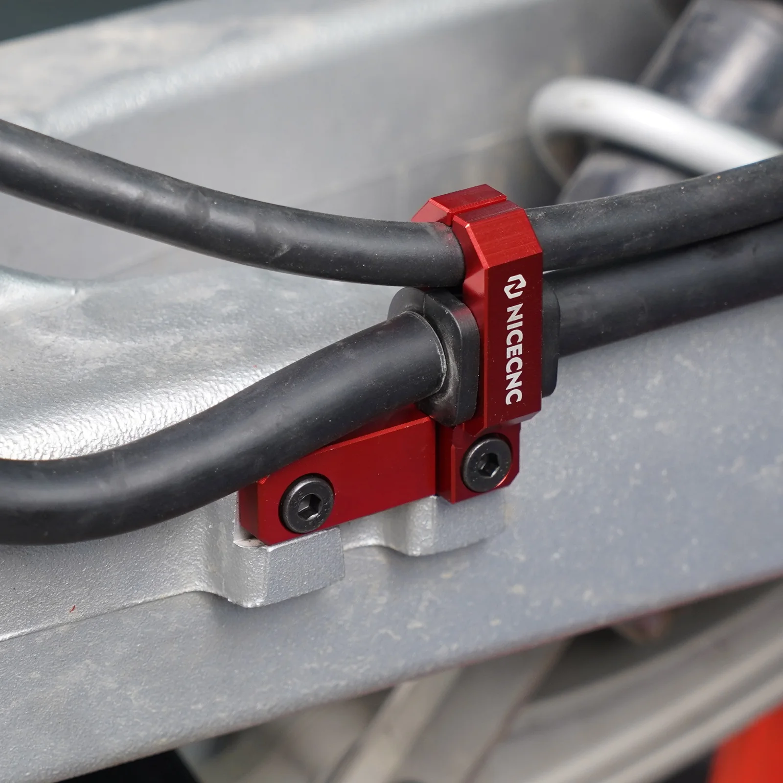 ATV Dual-Size Rear Brake Line Hose Clamps Holder For Honda TRX 450 R / ER - Image 3