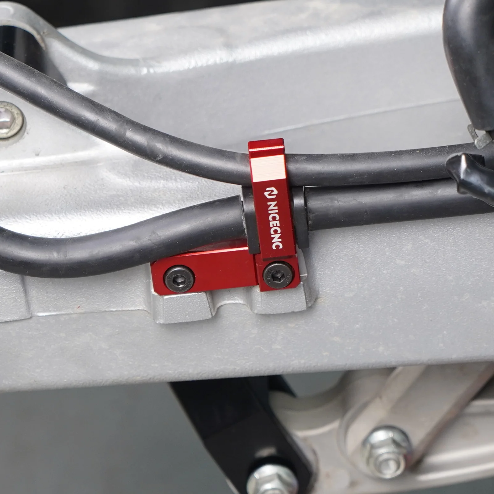 ATV Dual-Size Rear Brake Line Hose Clamps Holder For Honda TRX 450 R / ER - Image 9