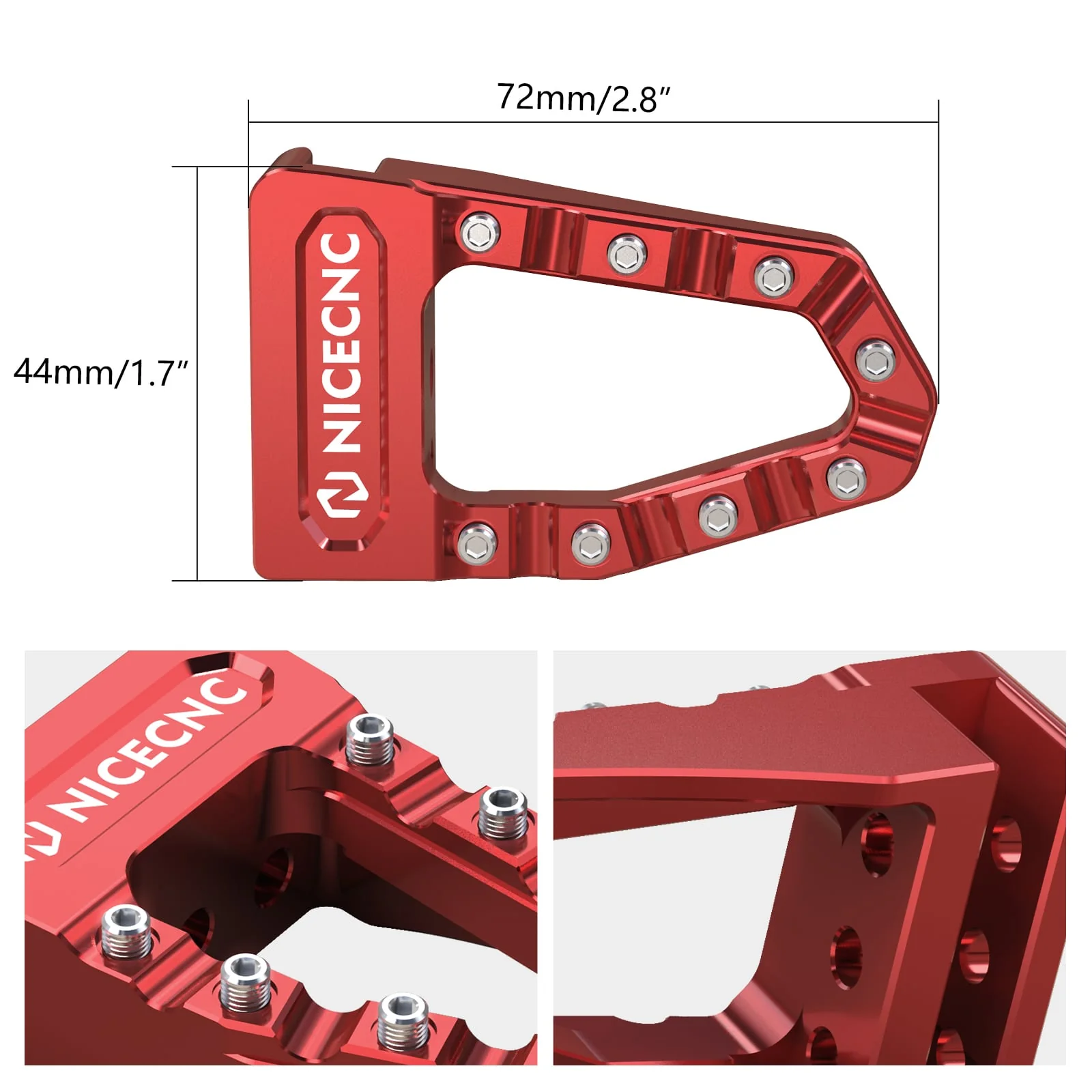 ATV Enlarged Adjustable Rear Brake Pedal Lever Tip For Honda TRX 450 R / ER - Image 6