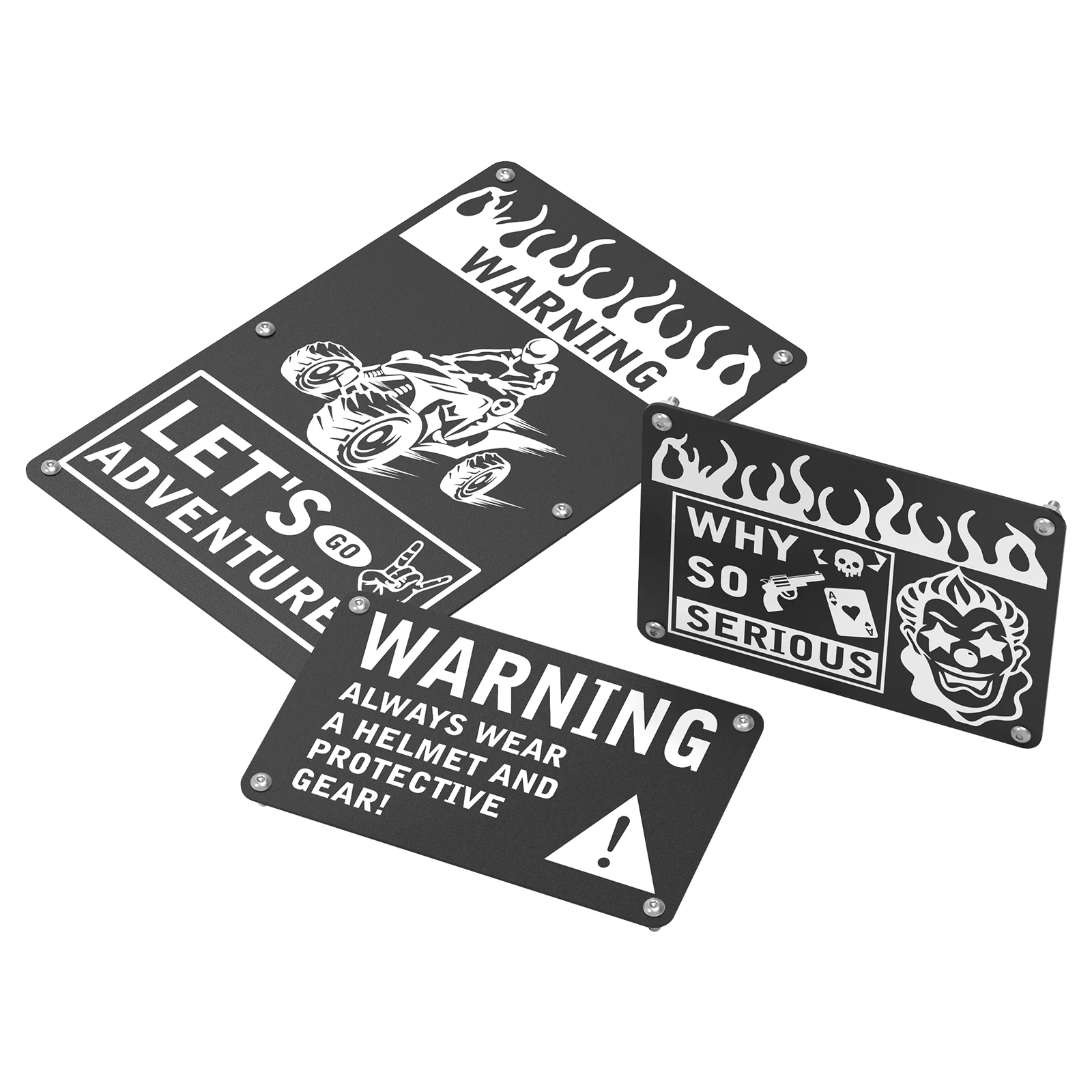 ATV Fender Warning Emblem Tags Sticker Badges Plates For Honda TRX 450 R / ER - Image 7