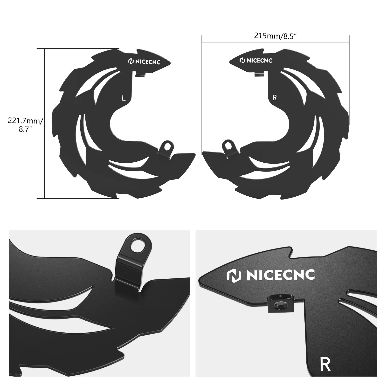 ATV Front Brake Disc Rotor Rock Guards Kit For Honda TRX 450 R / ER 2006-2014 - Image 12