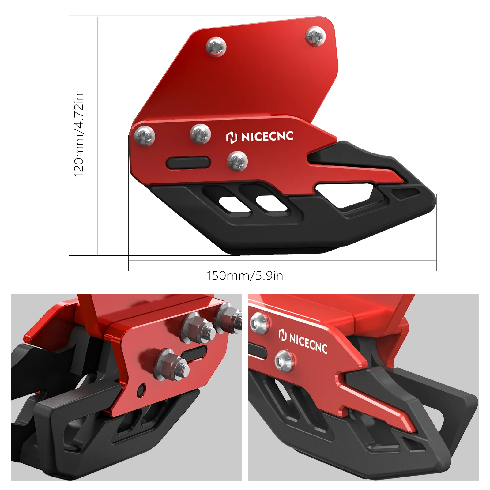 ATV Rear Swingarm Chain Guide Slider For Honda TRX 450 R / ER 2006-2014 - Image 6
