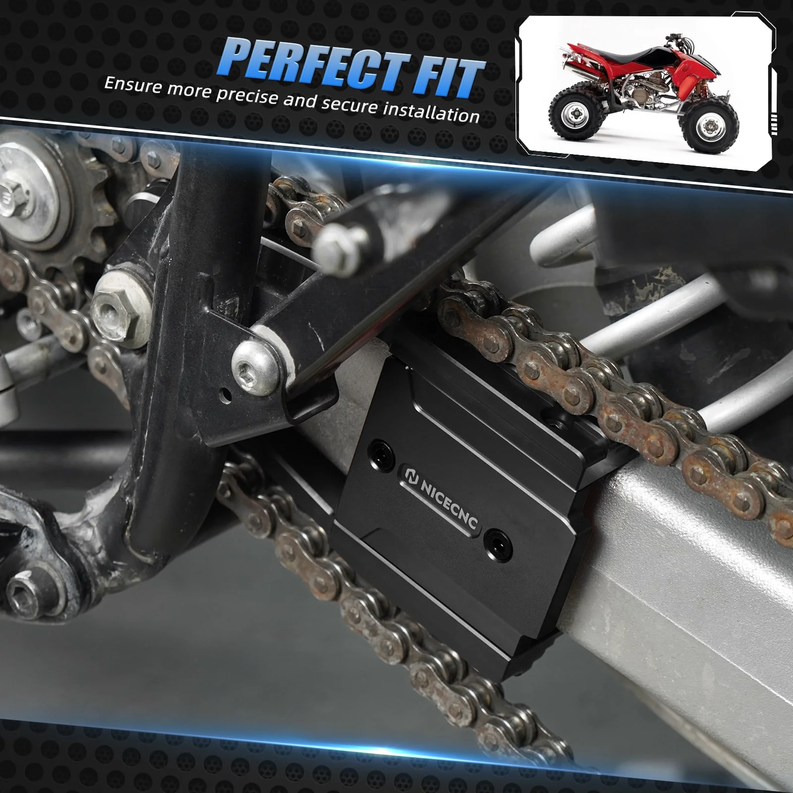 ATV Swingarm Chain Buffer Guide Slider For Honda TRX 450 R / ER 2006-2014 - Image 3