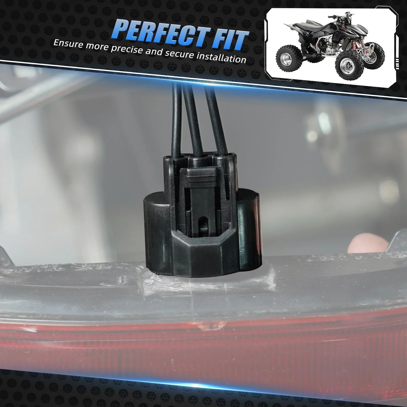 ATV Tail Light Connector Pigtail Plug Harness For Honda TRX 450 R / ER 2006-2014 - Image 2