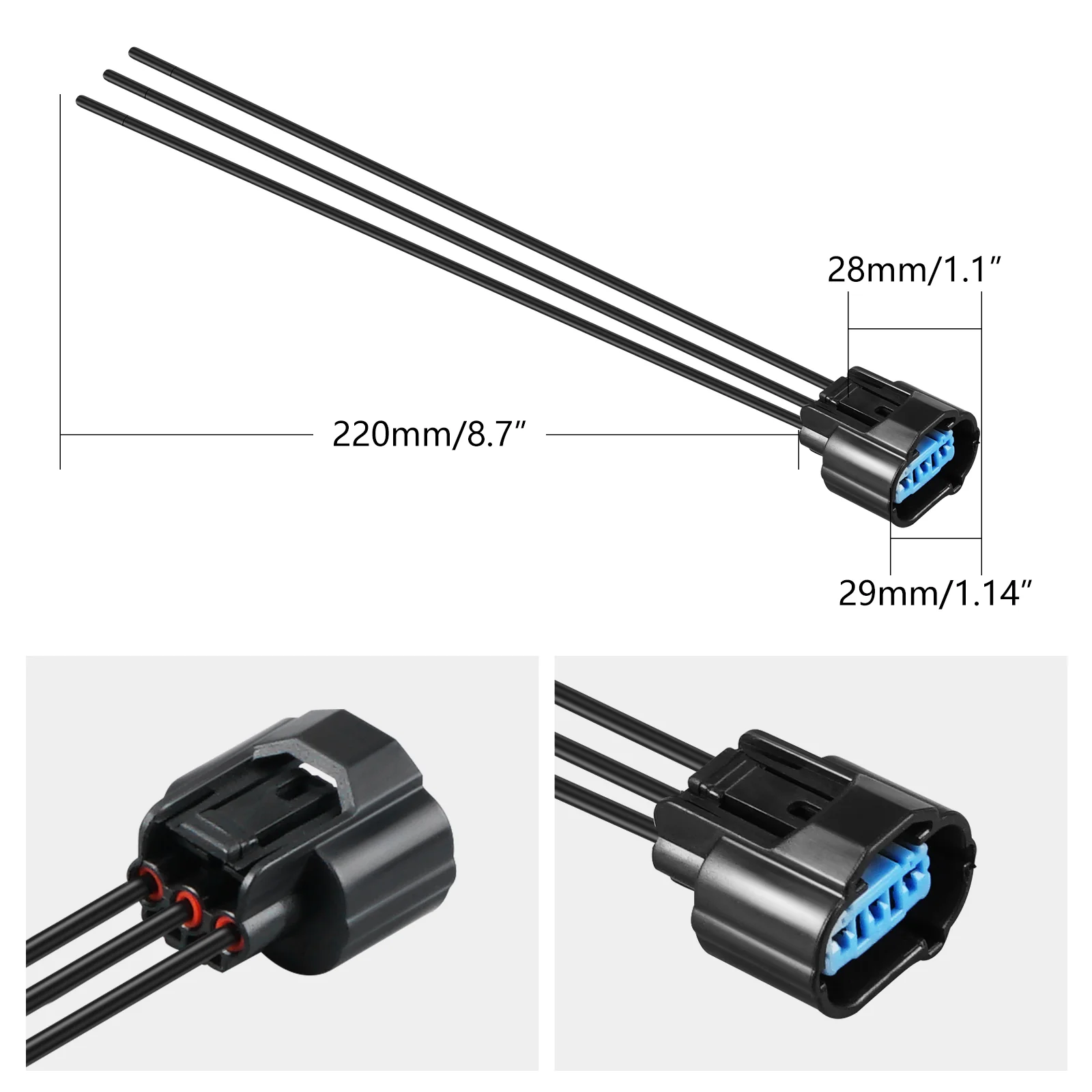 ATV Tail Light Connector Pigtail Plug Harness For Honda TRX 450 R / ER 2006-2014 - Image 5