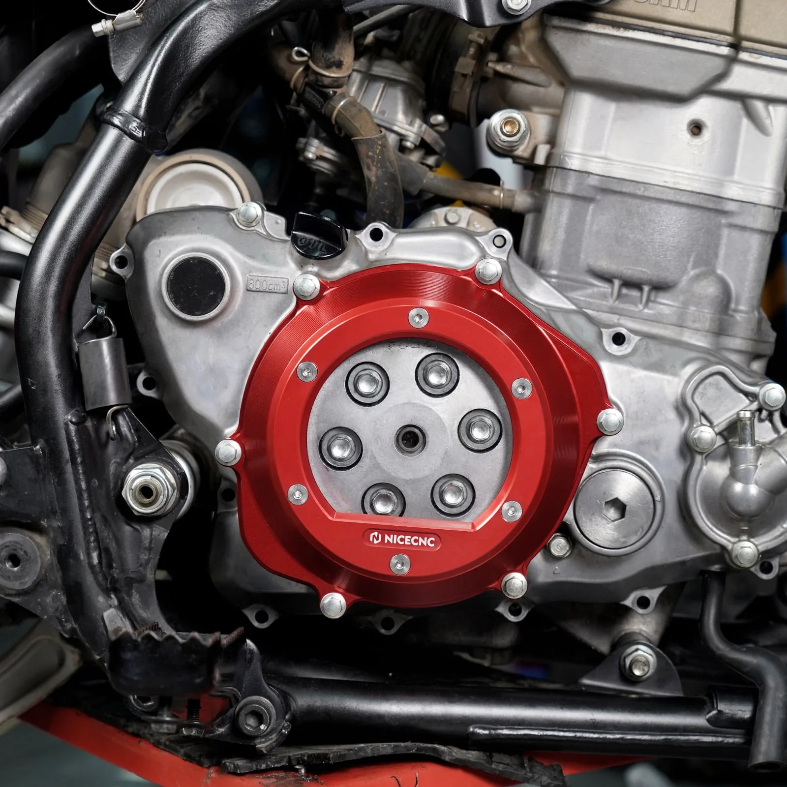 ATV Transparent Engine Clutch Cover Guard For Honda TRX 450 R / ER - Image 2