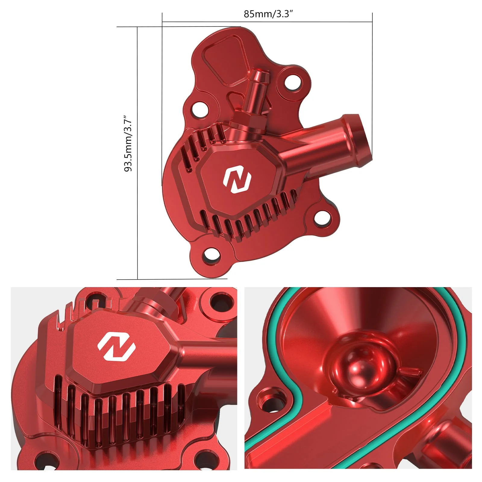 ATV Water Pump Housing Cover Guard For Honda TRX 450 R / ER 06-14 - Image 7