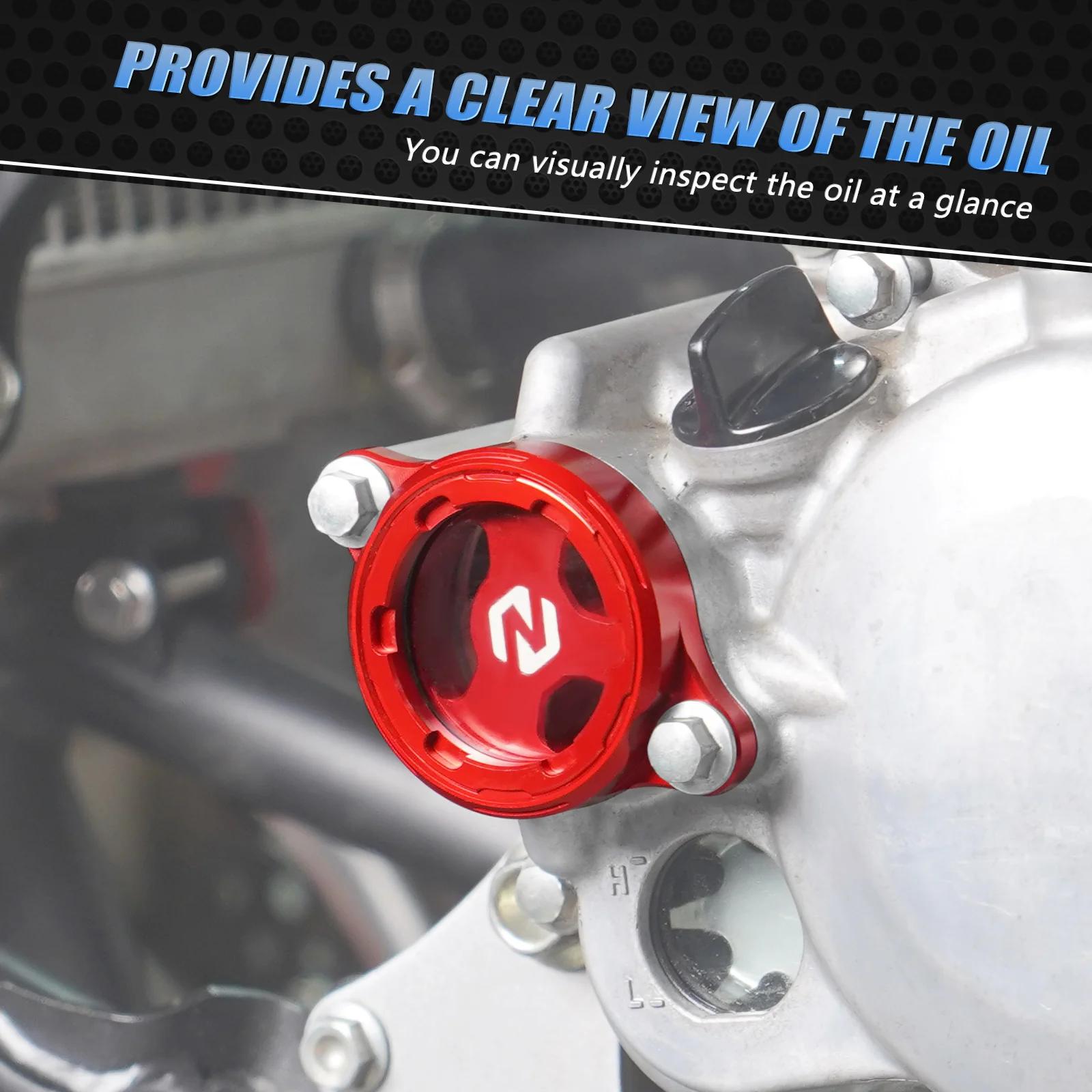 Transparent Clear Oil Filter Cover Cap For Honda TRX 450 R / ER CRF450R CRF450X - Image 12
