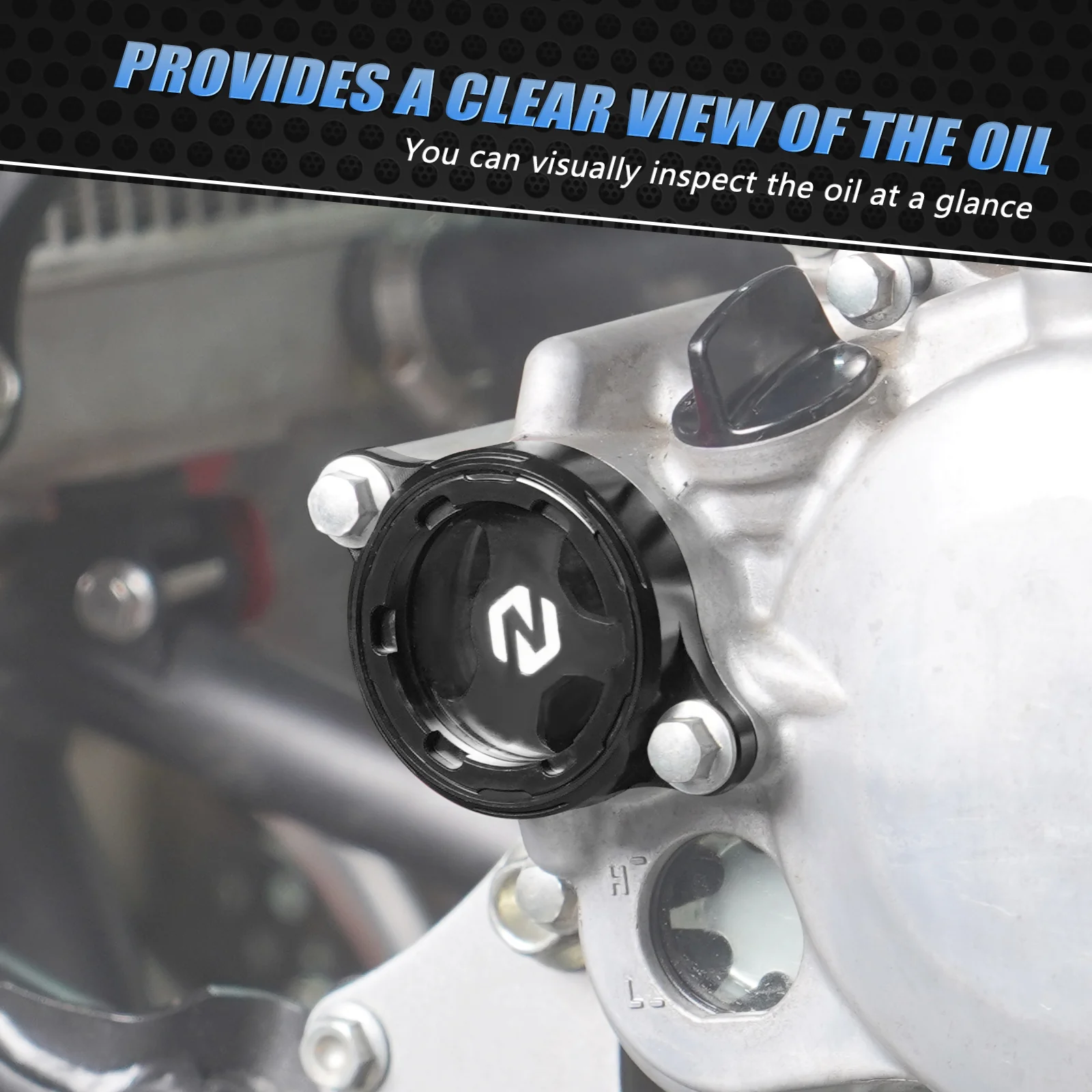 Transparent Clear Oil Filter Cover Cap For Honda TRX 450 R / ER CRF450R CRF450X - Image 3