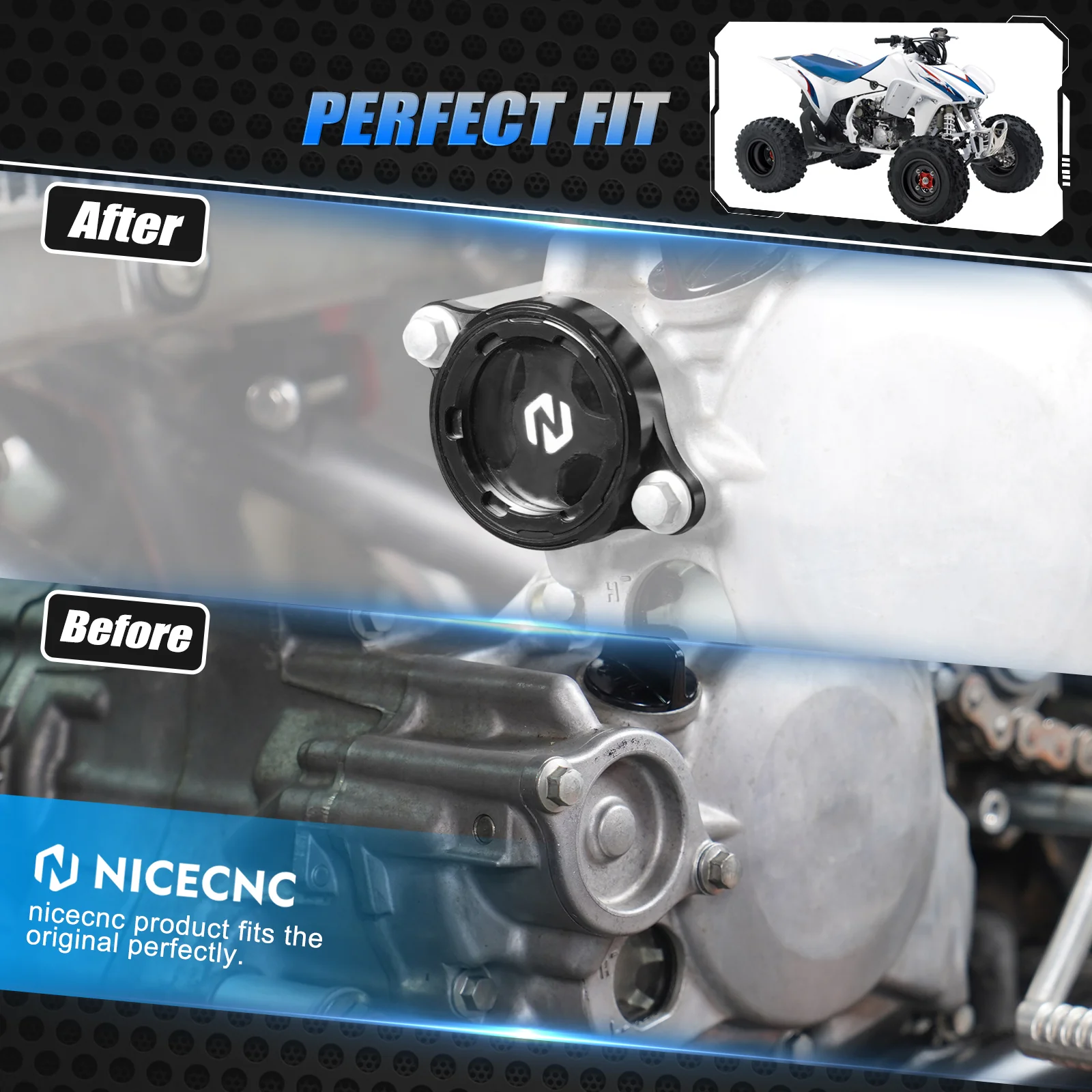Transparent Clear Oil Filter Cover Cap For Honda TRX 450 R / ER CRF450R CRF450X - Image 5
