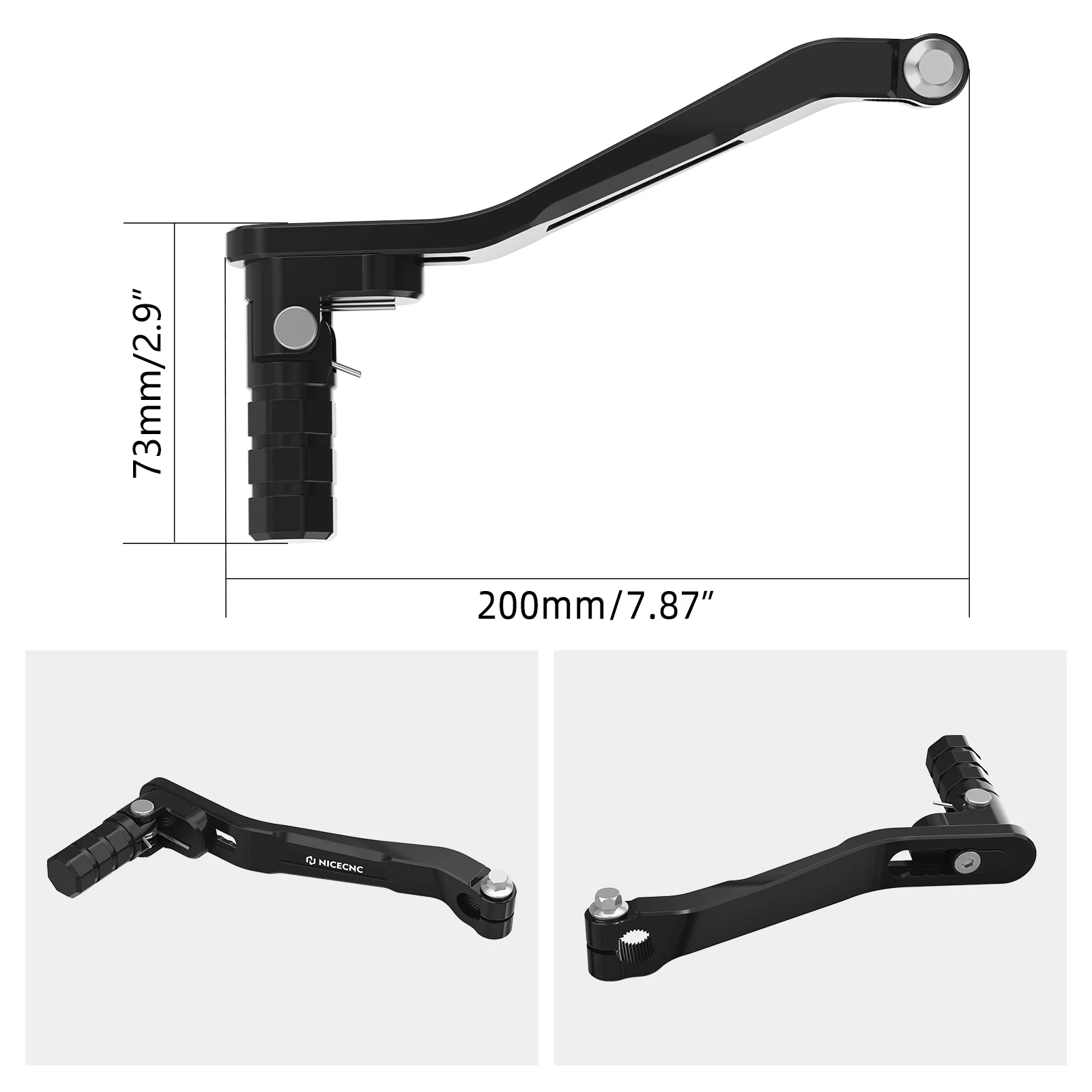Rider Foot Pegs Rest Pedals + Folding Gear Shift Lever For Honda TRX 450 R / ER - Image 23