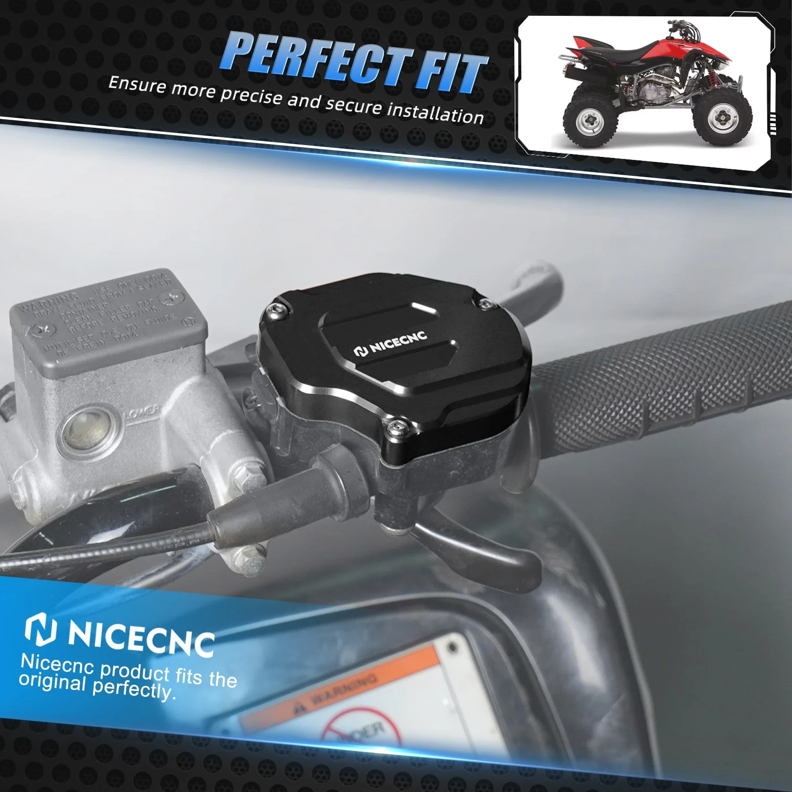 ATV Key Switch Indicator Light Handlebar Mount For Honda TRX 450 R / ER - Image 22