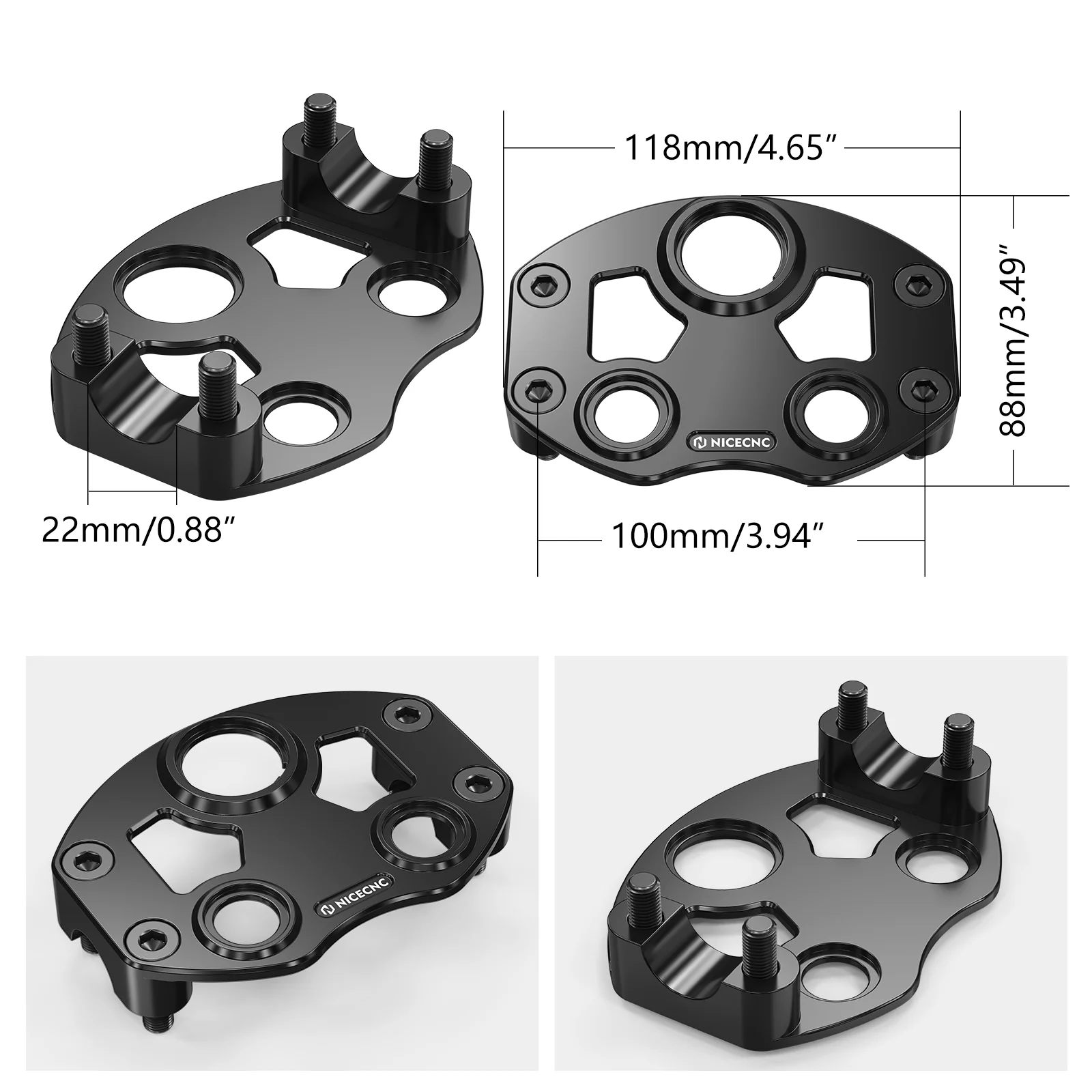 Throttle Guard + Key Switch Indicator Light Handlebar Mount For Honda TRX 450 R / ER - Image 20