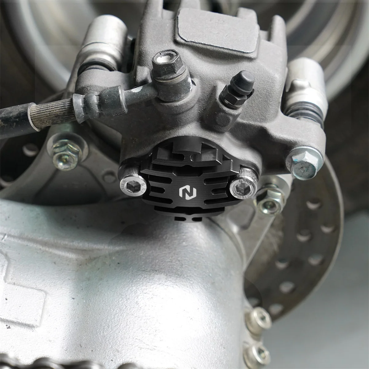 ATV Parking Brake Caliper Block Off Cover Plate For Honda TRX 450 R / ER 300EX 400EX - Image 3