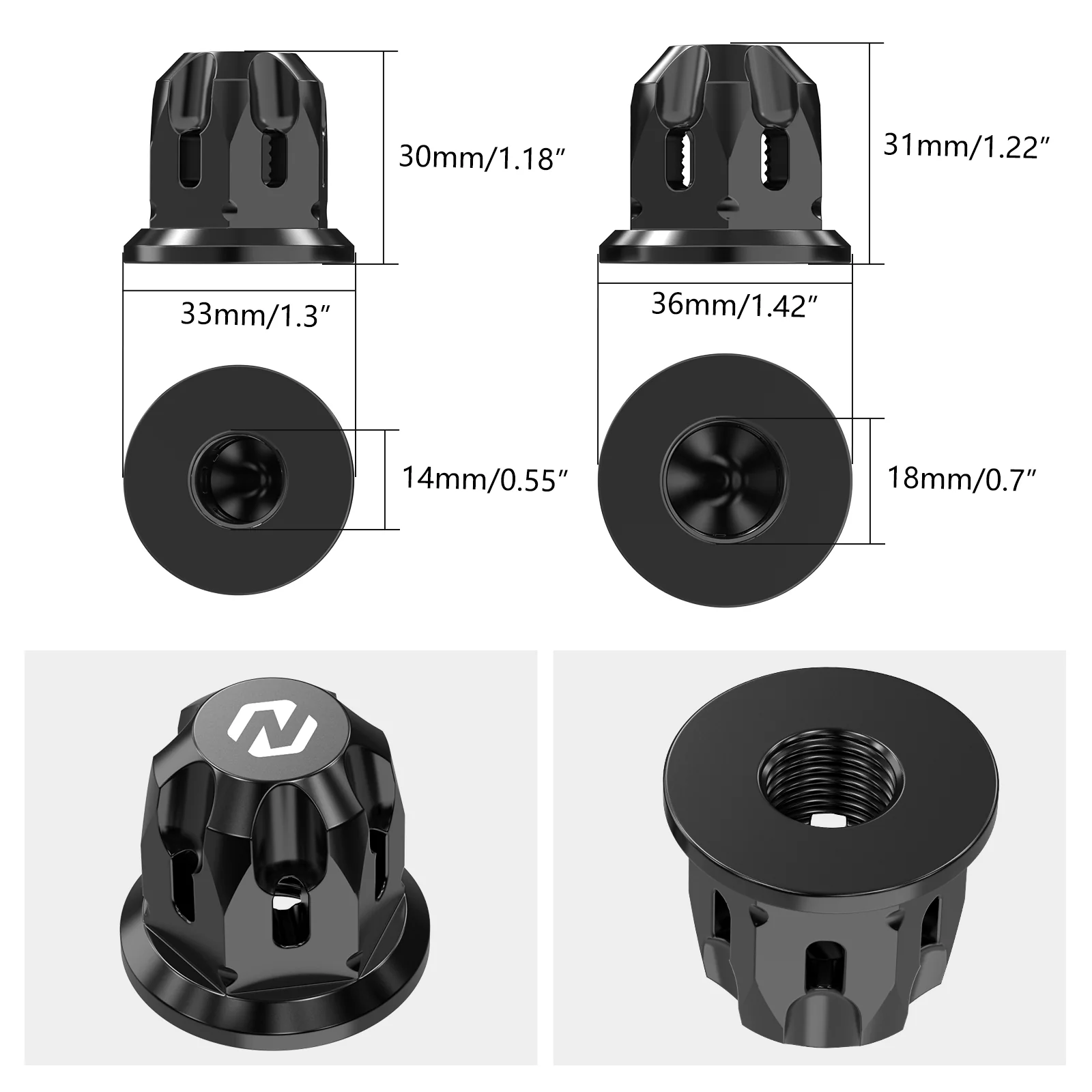 Front + Rear Wheel Axle Nuts Kit For Honda TRX450 R / ER TRX 400X 300X 250X - Image 4