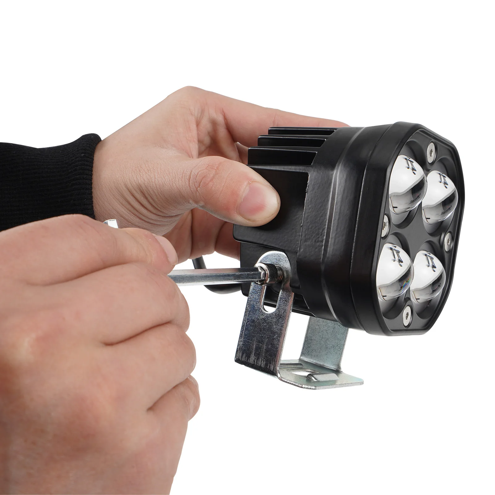 ATV LED Front Headlights Work Lights W/Adjustable Bracket For Honda TRX450 R / ER - Image 6