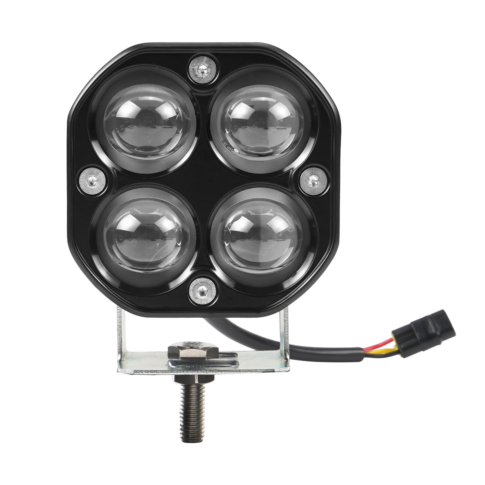 ATV LED Front Headlights Work Lights W/Adjustable Bracket For Honda TRX450 R / ER - Image 8