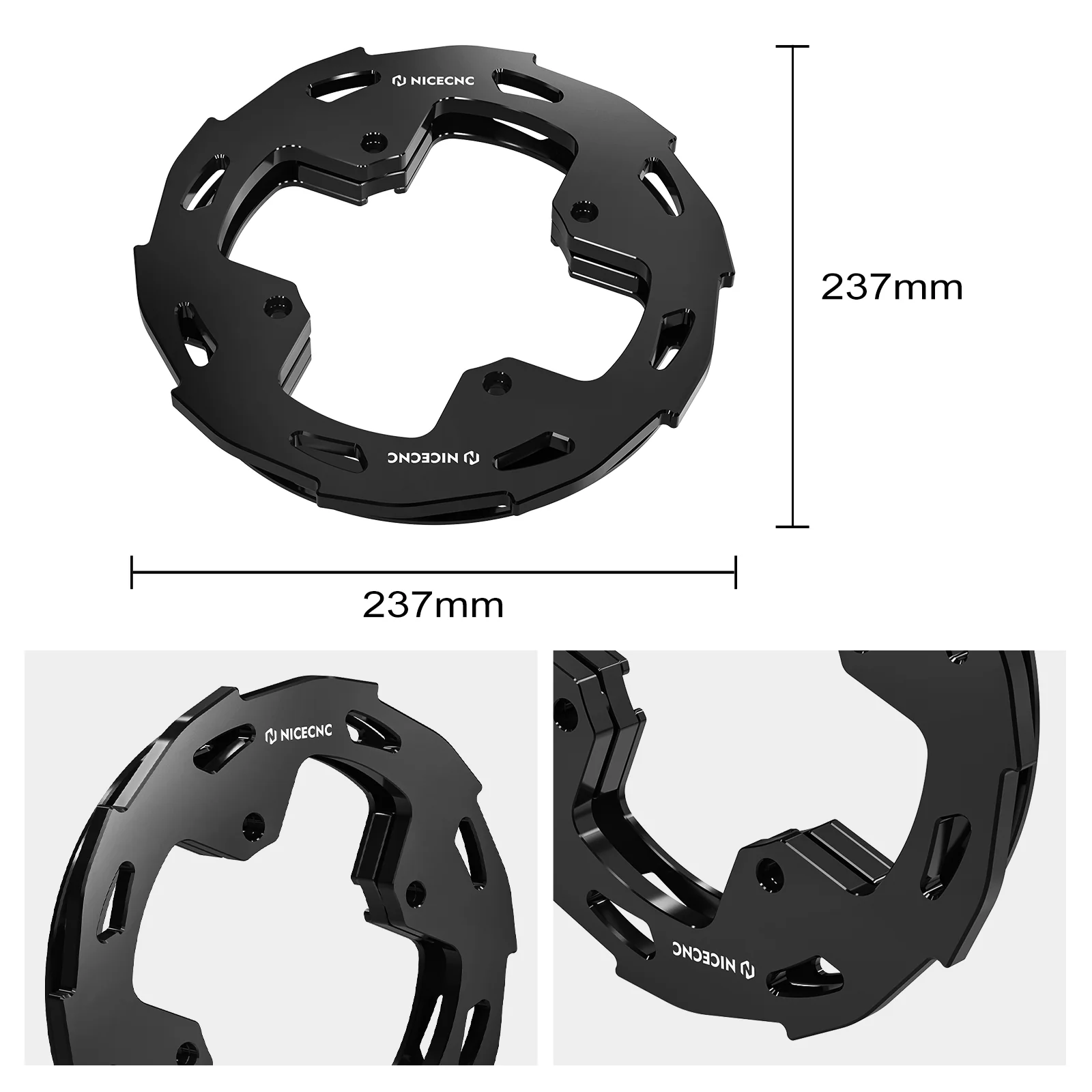 ATV Rear Wheel Dual Sprocket Chain Guards Protector For Honda TRX 450 R / ER - Image 12