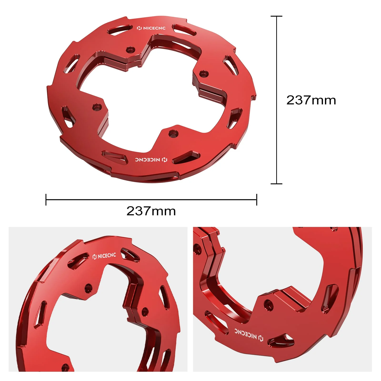 ATV Rear Wheel Dual Sprocket Chain Guards Protector For Honda TRX 450 R / ER - Image 6