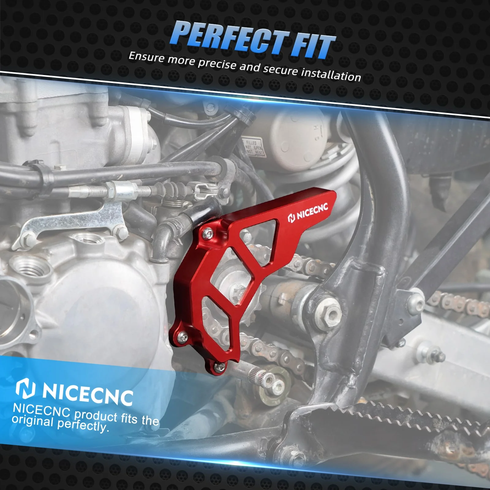Engine Chain Front Sprocket Cover Case Saver For Honda TRX450 R / ER 2006-2014 - Image 5