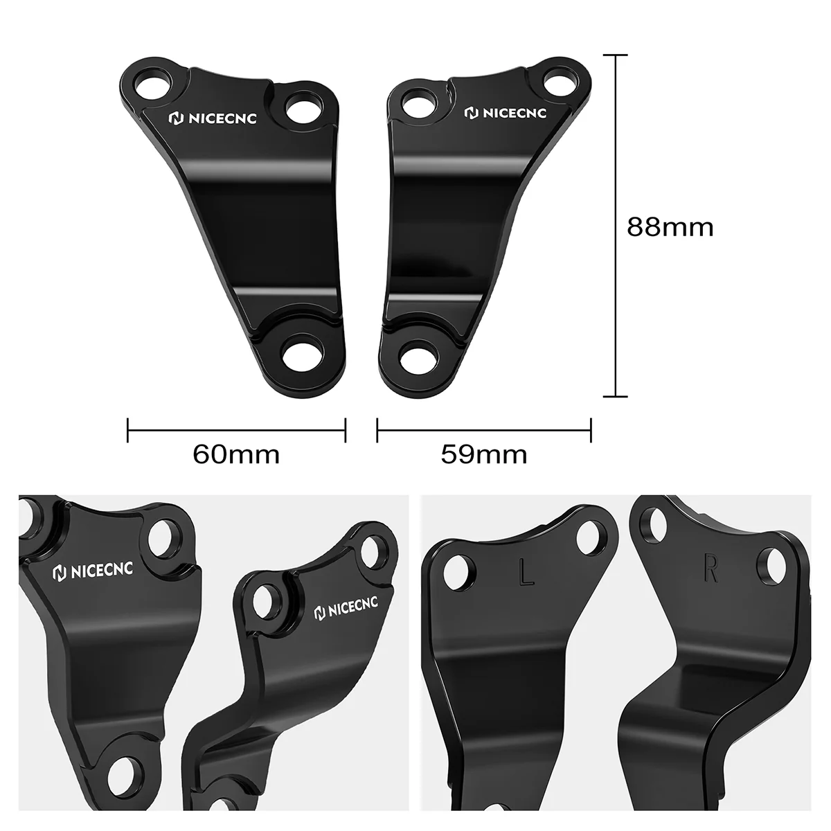 ATV Engine Upper Stay Mounting Hanger Brackets For Honda TRX450R / ER 2006-2014 - Image 12