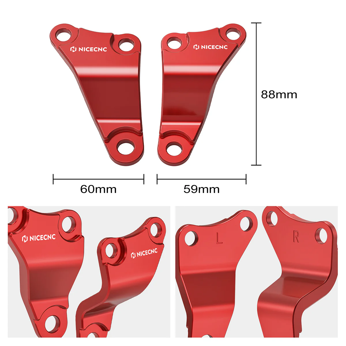 ATV Engine Upper Stay Mounting Hanger Brackets For Honda TRX450R / ER 2006-2014 - Image 7