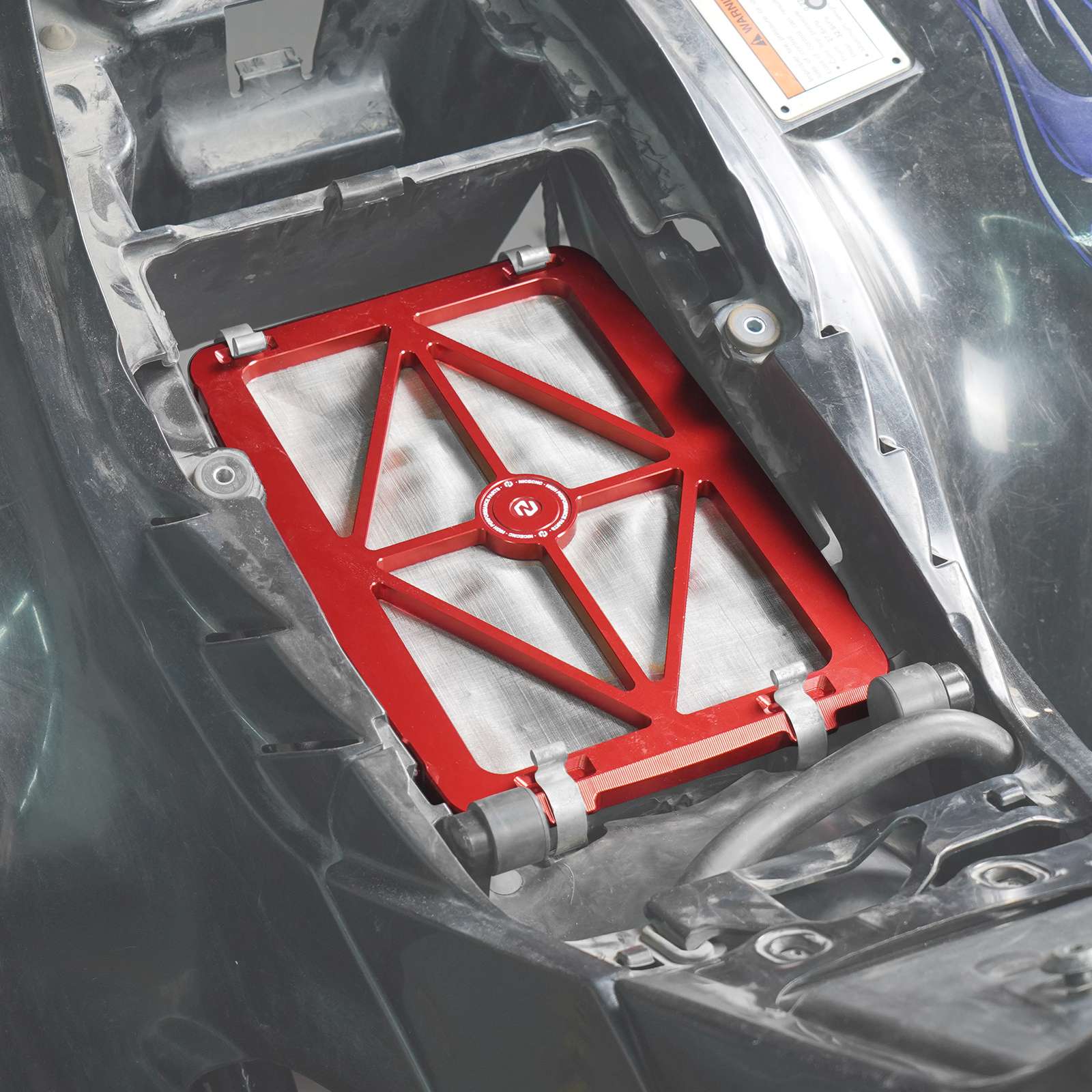 High-Flow Air Filter Intake Cleaner Airbox Lid Cover Kit For Honda TRX450 R / ER - Image 2