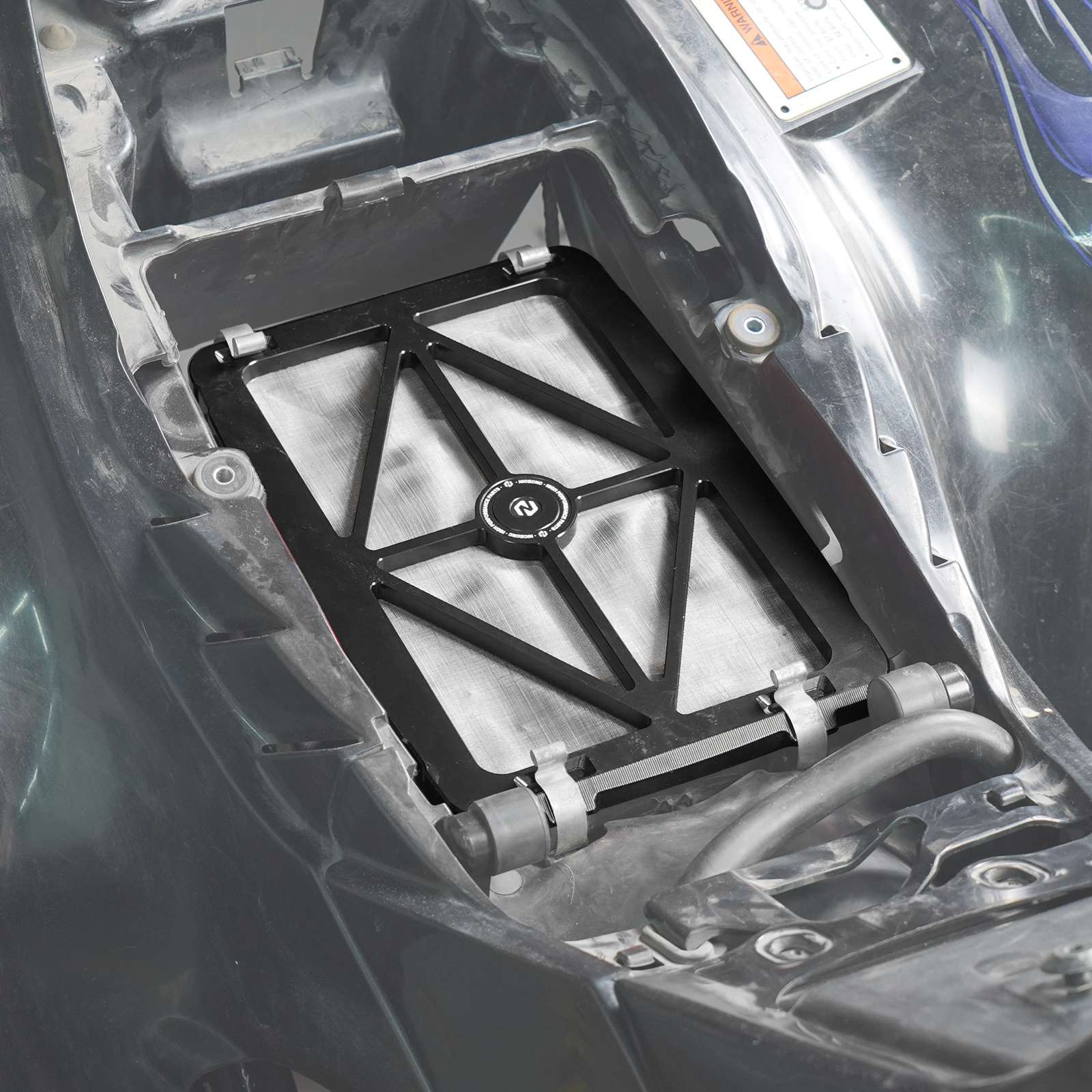 High-Flow Air Filter Intake Cleaner Airbox Lid Cover Kit For Honda TRX450 R / ER - Image 4