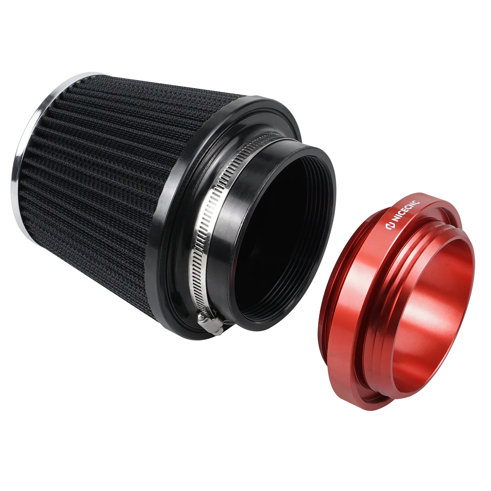 High-Flow Air Filter Intake Cleaner w/Adapter Kit For Honda TRX450 R / ER - Image 10