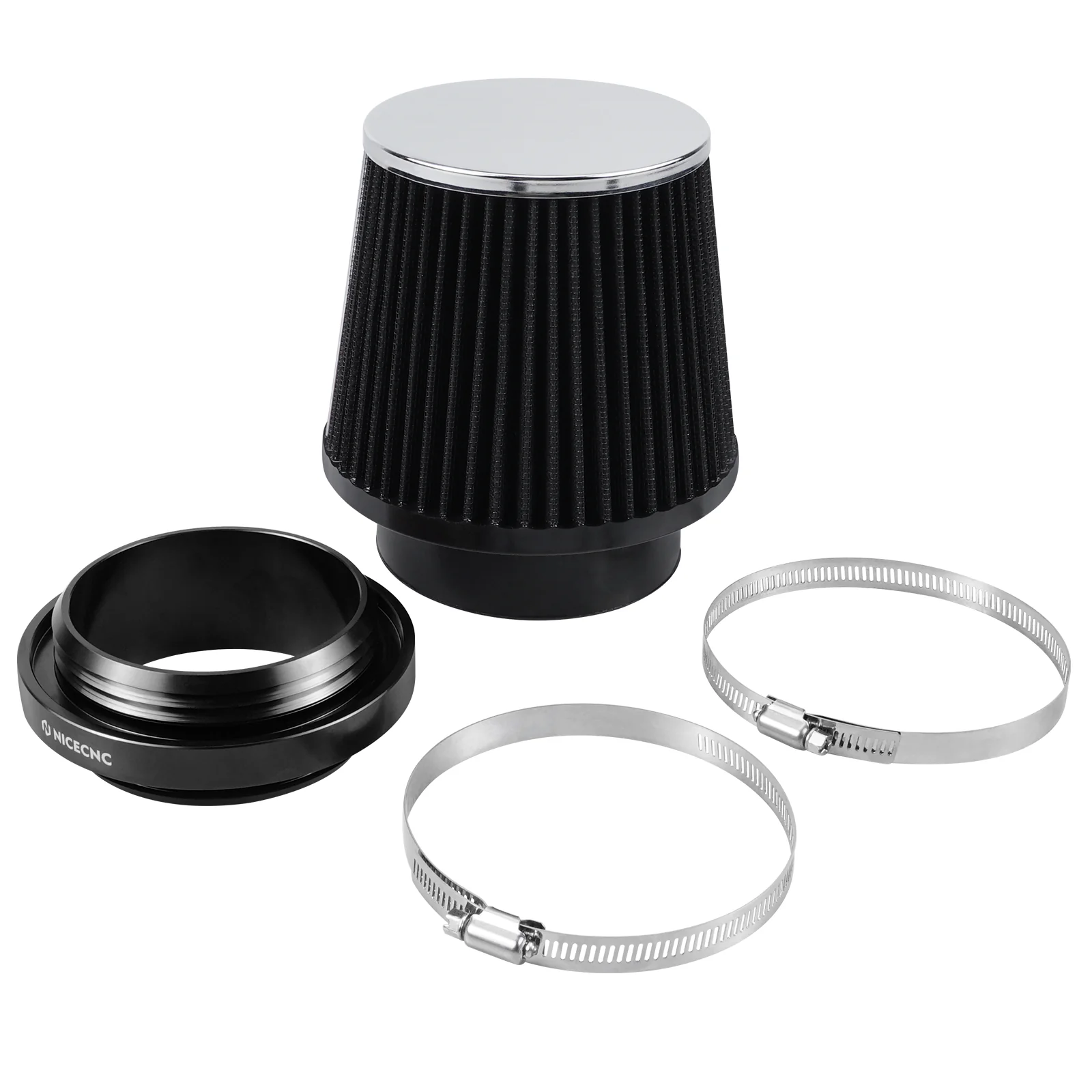 High-Flow Air Filter Intake Cleaner w/Adapter Kit For Honda TRX450 R / ER - Image 12