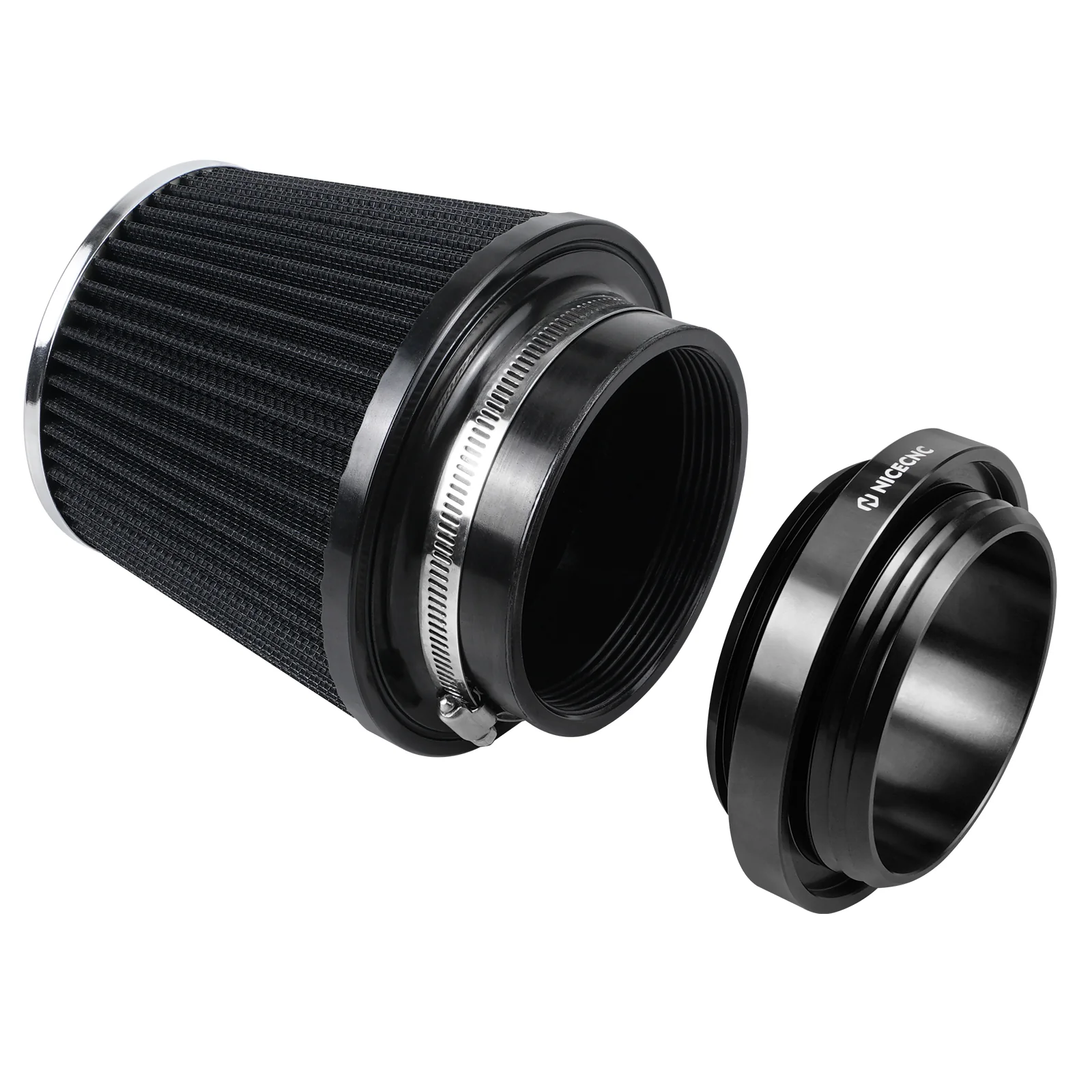 High-Flow Air Filter Intake Cleaner w/Adapter Kit For Honda TRX450 R / ER - Image 15