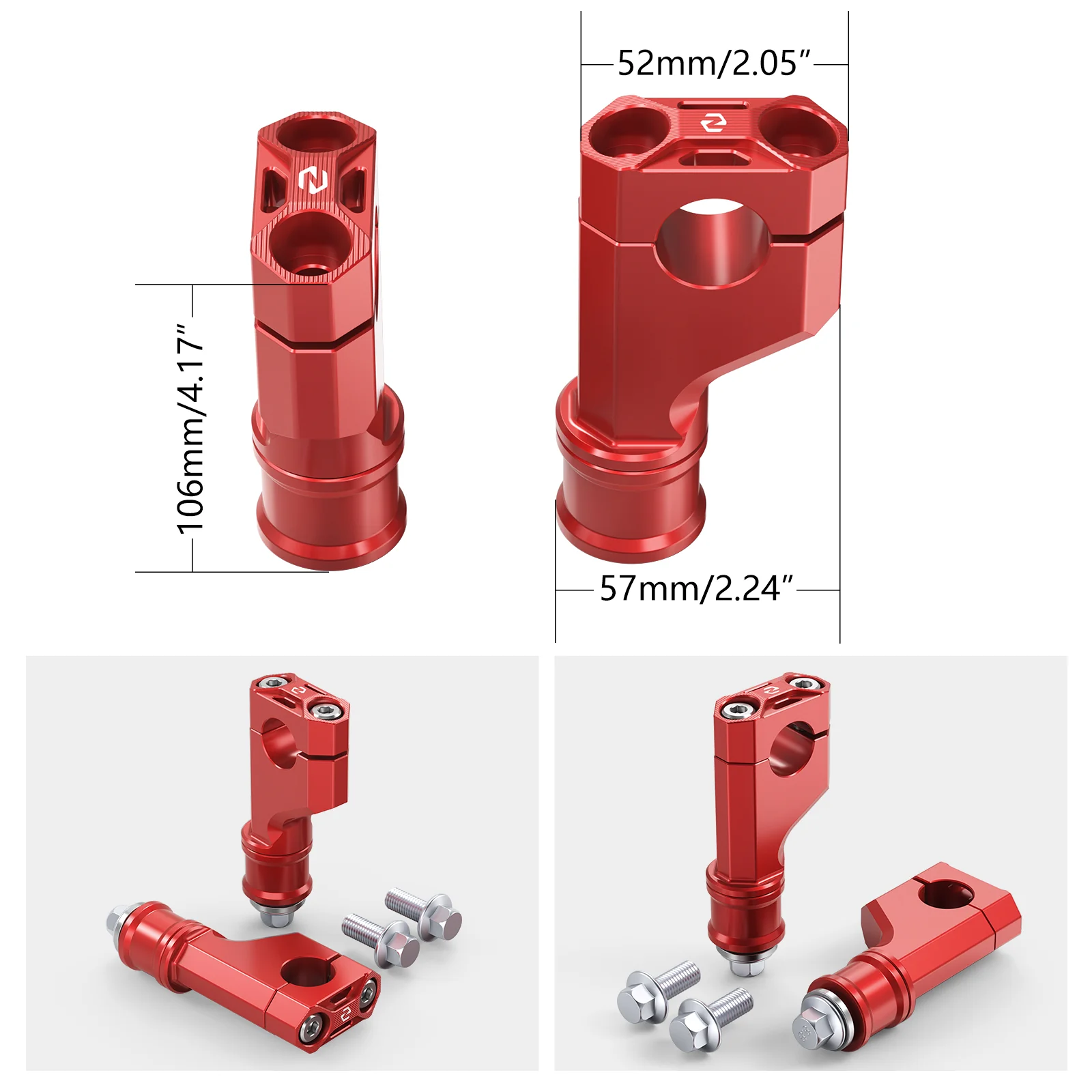 ATV Handlebar Risers Holder Clamps For Honda TRX 450R / ER 400X 250X 90X - Image 6