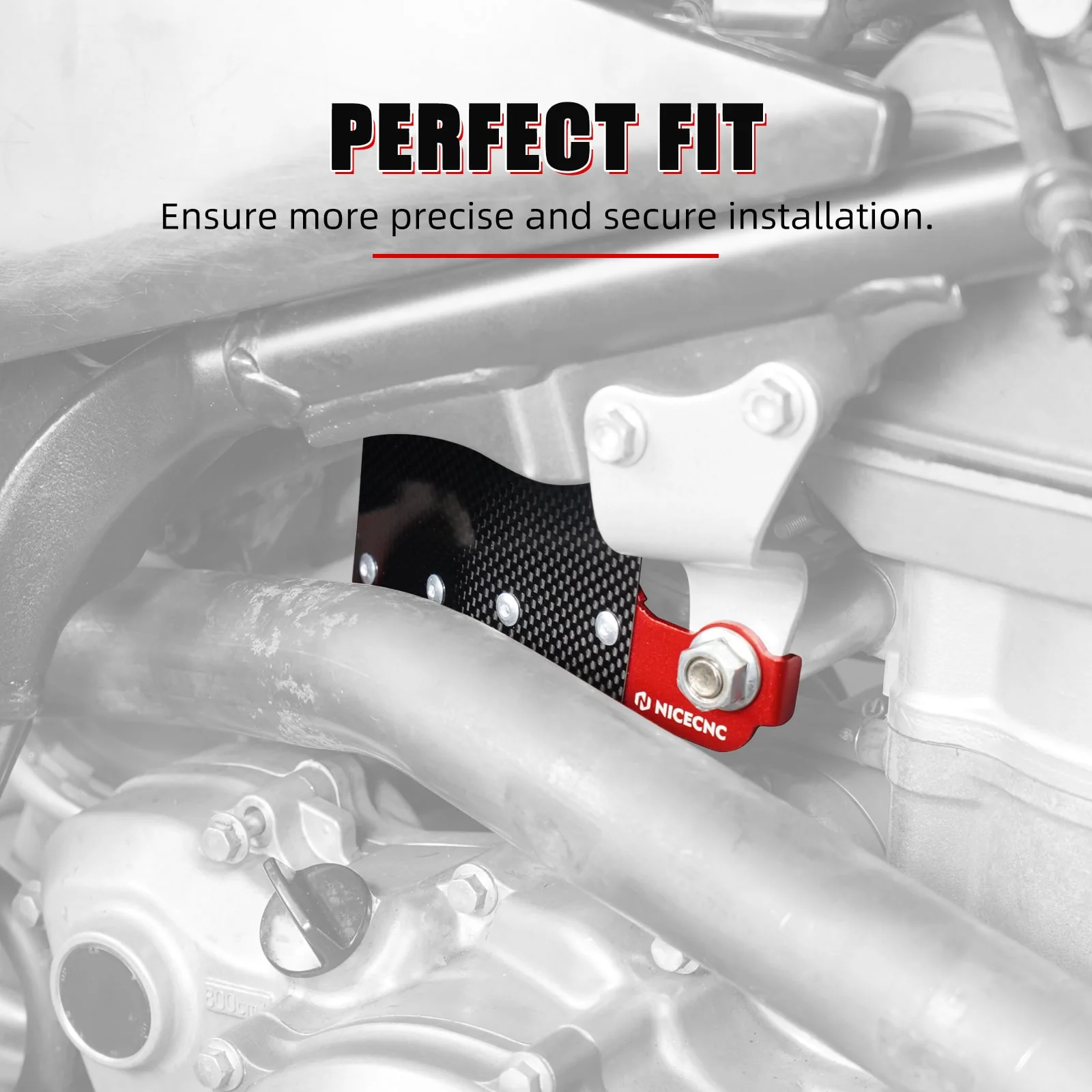 ATV Carbon Fiber Carburetor Heat Shield Cover For Honda TRX 450 R / ER 06-14 - Image 10