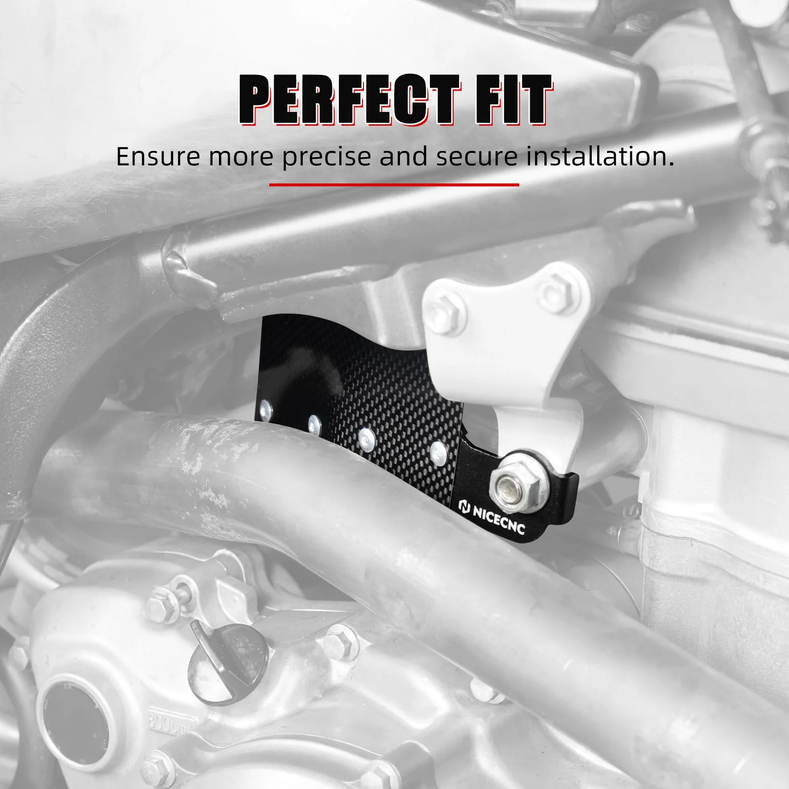 ATV Carbon Fiber Carburetor Heat Shield Cover For Honda TRX 450 R / ER 06-14 - Image 3