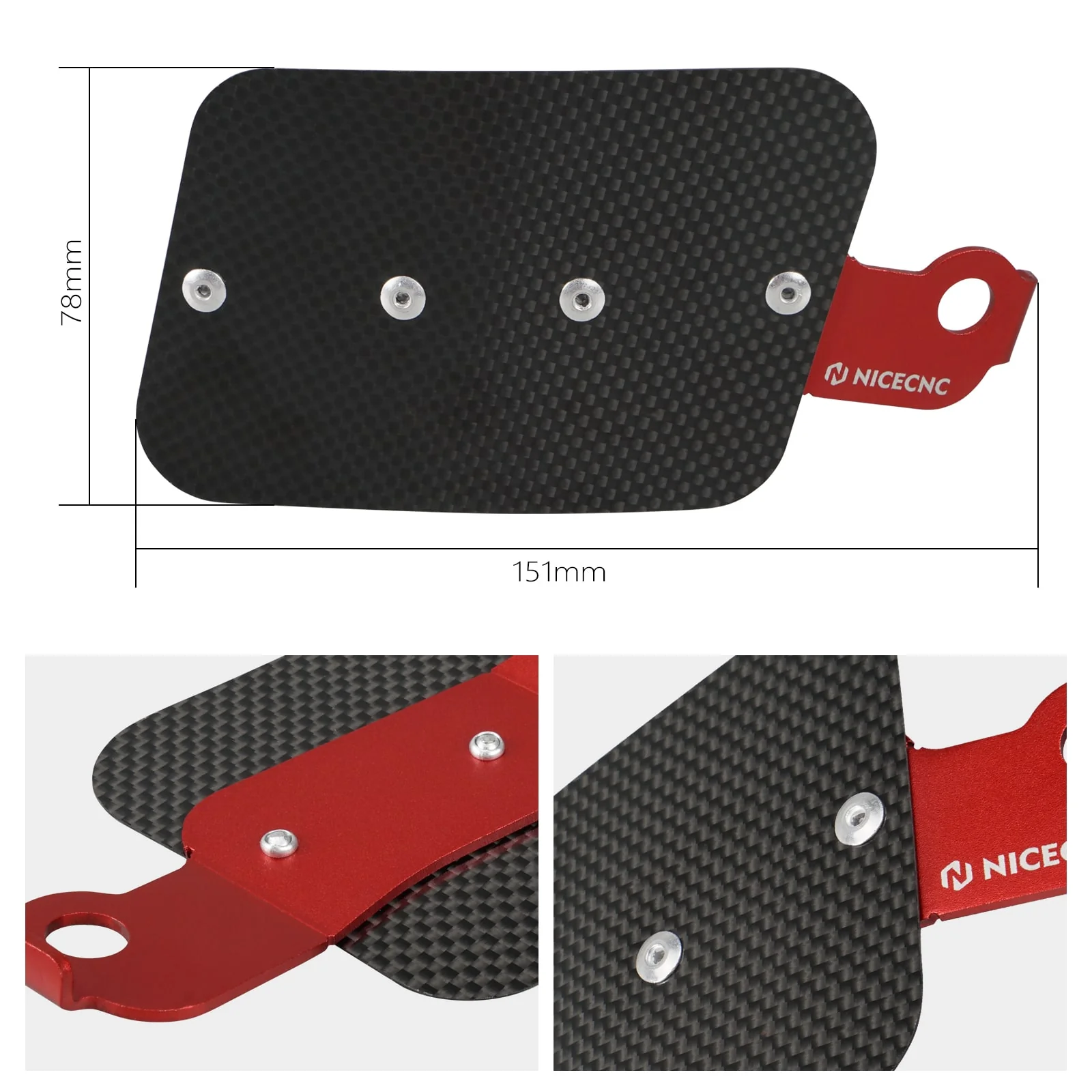 ATV Carbon Fiber Carburetor Heat Shield Cover For Honda TRX 450 R / ER 06-14 - Image 5