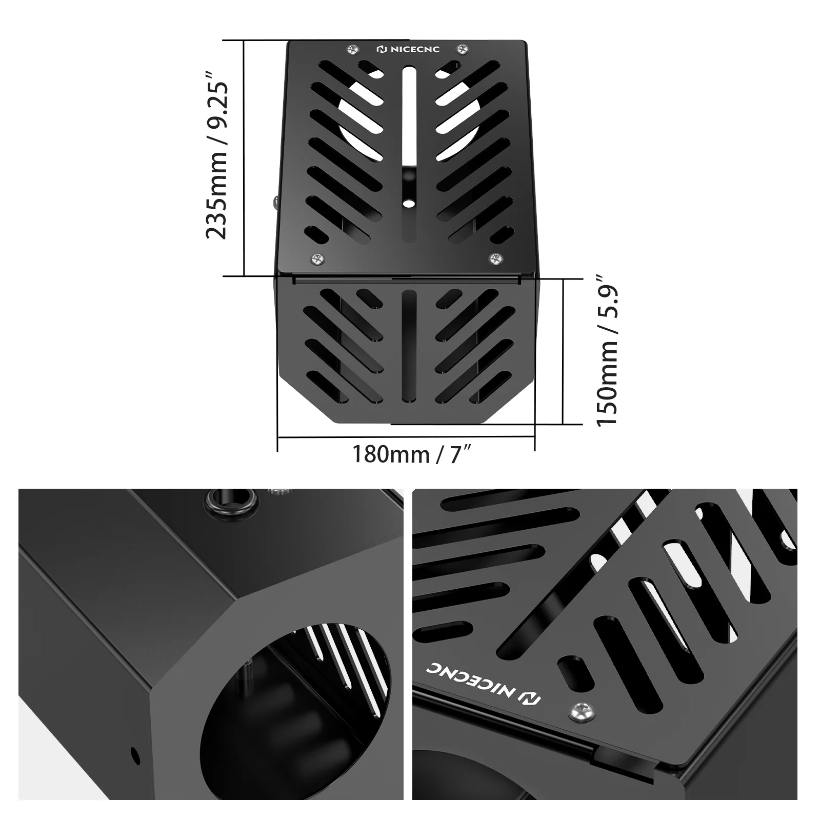 ATV High Flow Airbox Cleaner Intake Housing Kit For Honda TRX 450 R / ER - Image 3