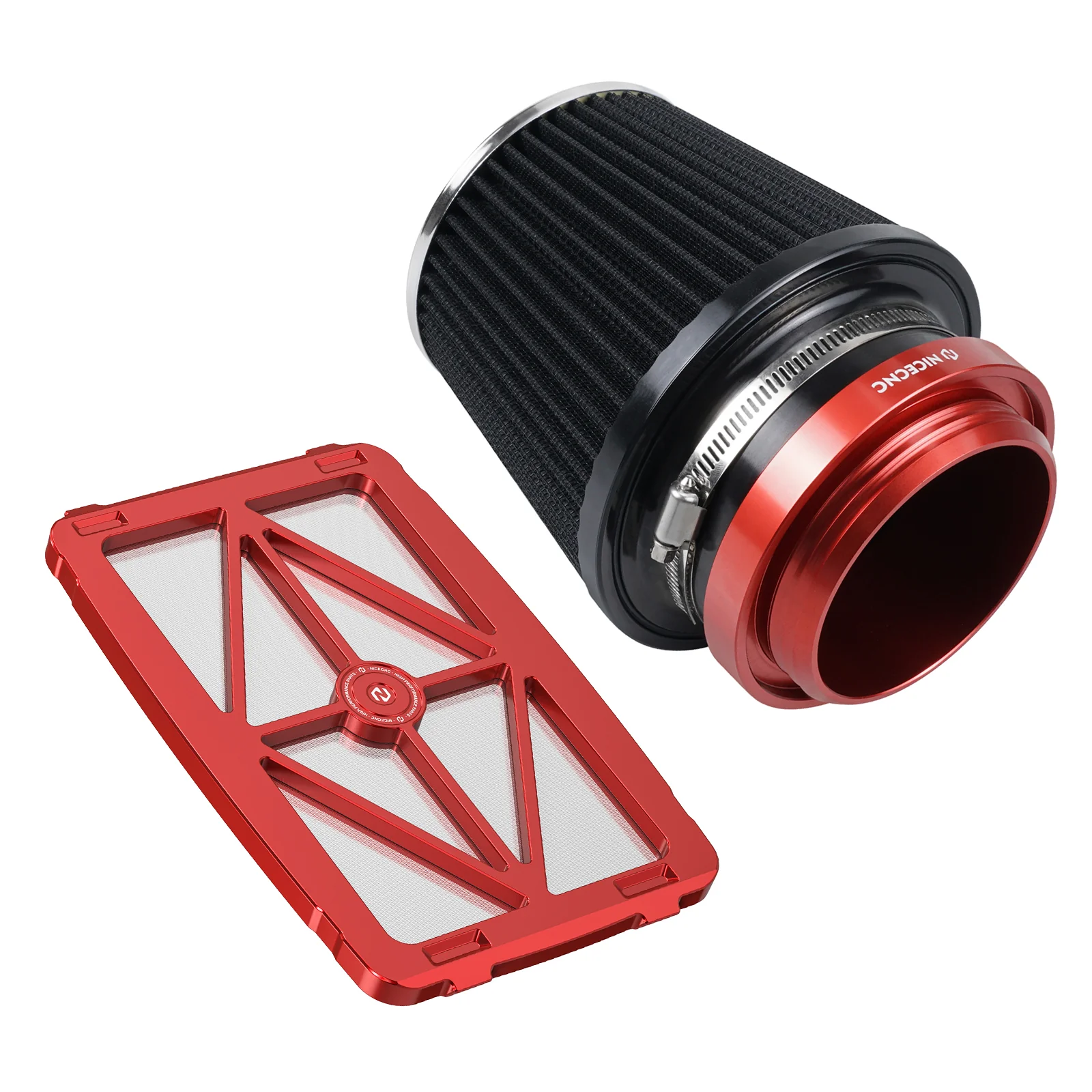 High-Flow Air Filter Intake Cleaner w/Adapter Kit For Honda TRX450 R / ER - Image 18