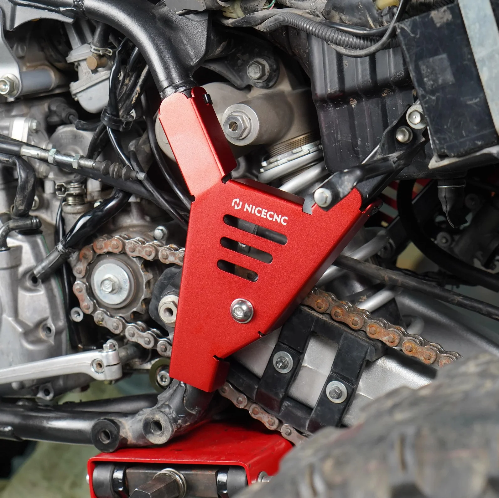 ATV Left + Right Frame Covers Guards For Honda TRX450 R / ER 2006-2009 - Image 3