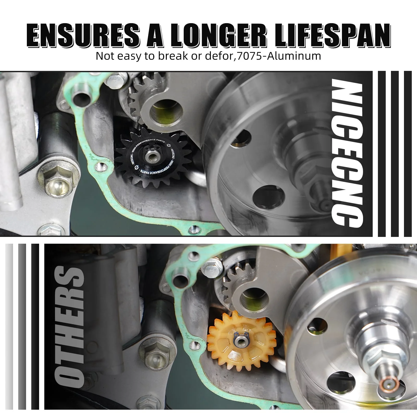 ATV Oil Pump Driven Gear #15133-MEB-670 For Honda TRX450R TRX450ER 06-14 - Image 3